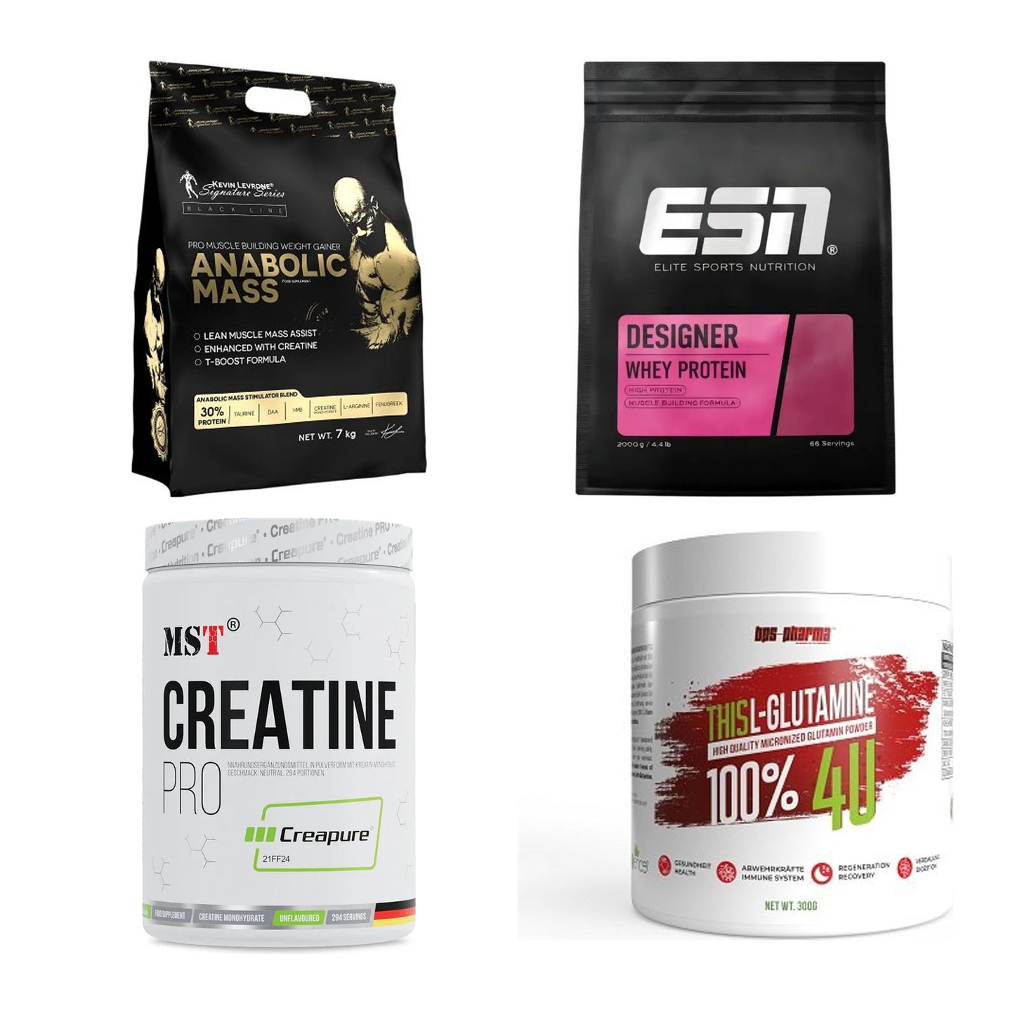 Masseaufbau für Fortgeschrittene: Kevin Levrone Anabolic + 3 weitere – alle enthaltenen Artikel