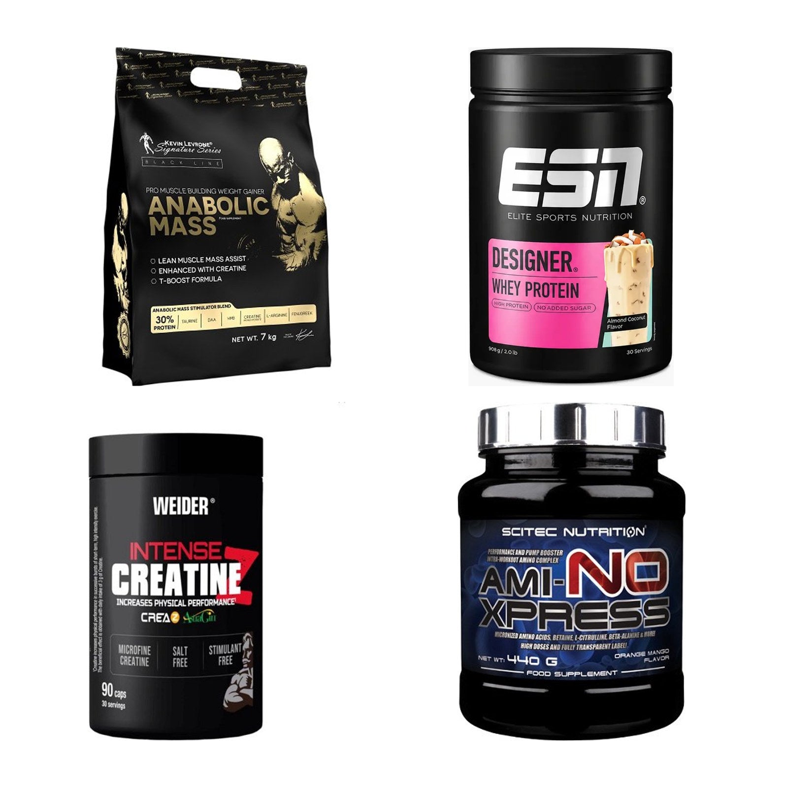 Masseaufbau für Fortgeschrittene: Kevin Levrone Anabolic + 3 weitere – alle enthaltenen Artikel