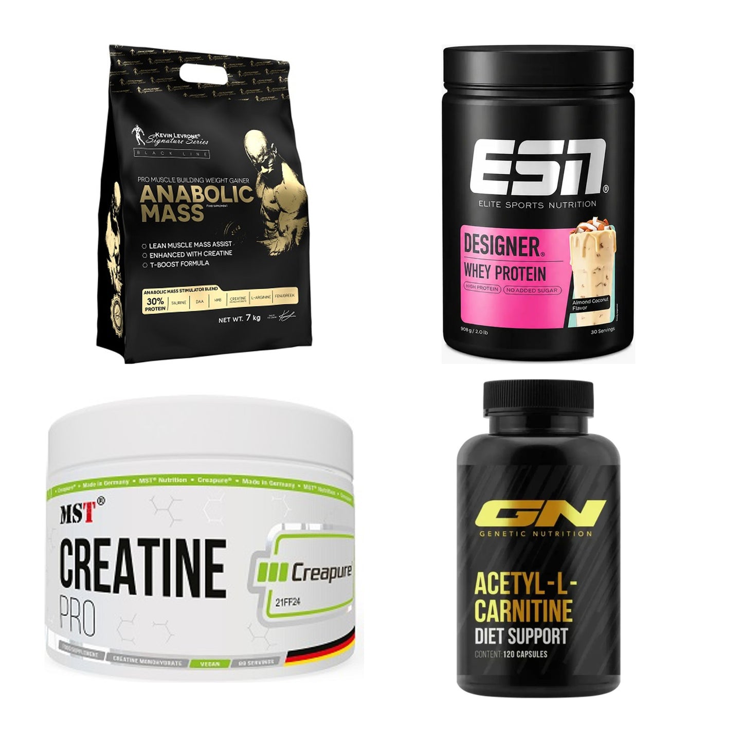 Masseaufbau für Fortgeschrittene: Kevin Levrone Anabolic + 3 weitere – alle enthaltenen Artikel