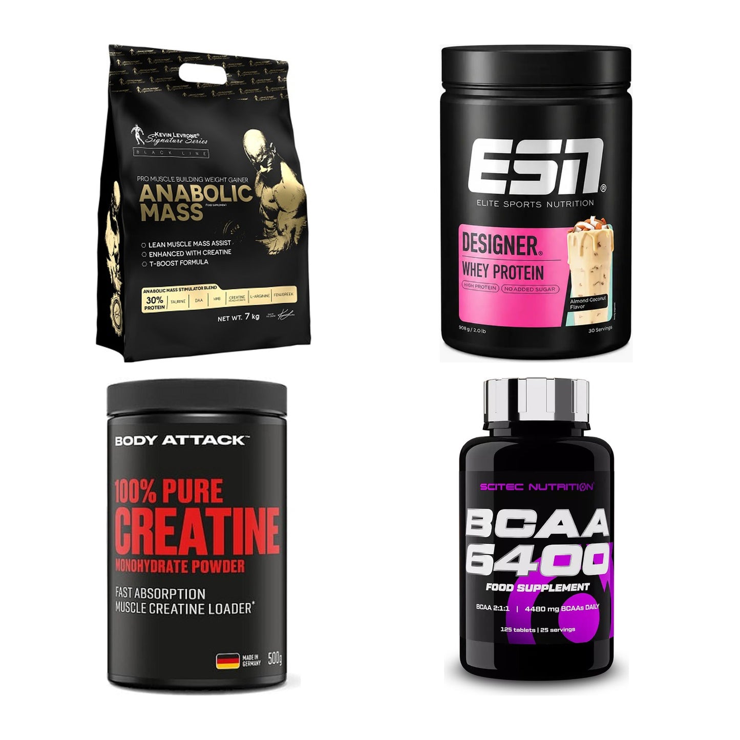 Masseaufbau für Fortgeschrittene: Kevin Levrone Anabolic + 3 weitere – alle enthaltenen Artikel