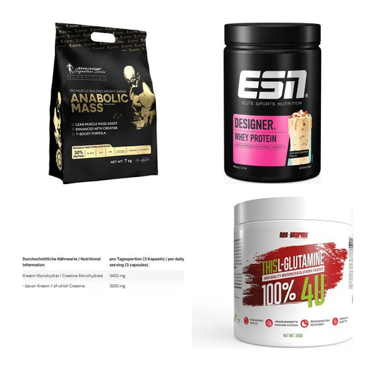 Masseaufbau für Fortgeschrittene: Kevin Levrone Anabolic + 3 weitere – alle enthaltenen Artikel