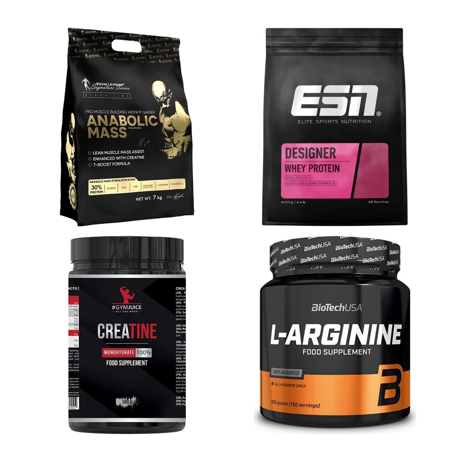Masseaufbau für Fortgeschrittene: Kevin Levrone Anabolic + 3 weitere – alle enthaltenen Artikel