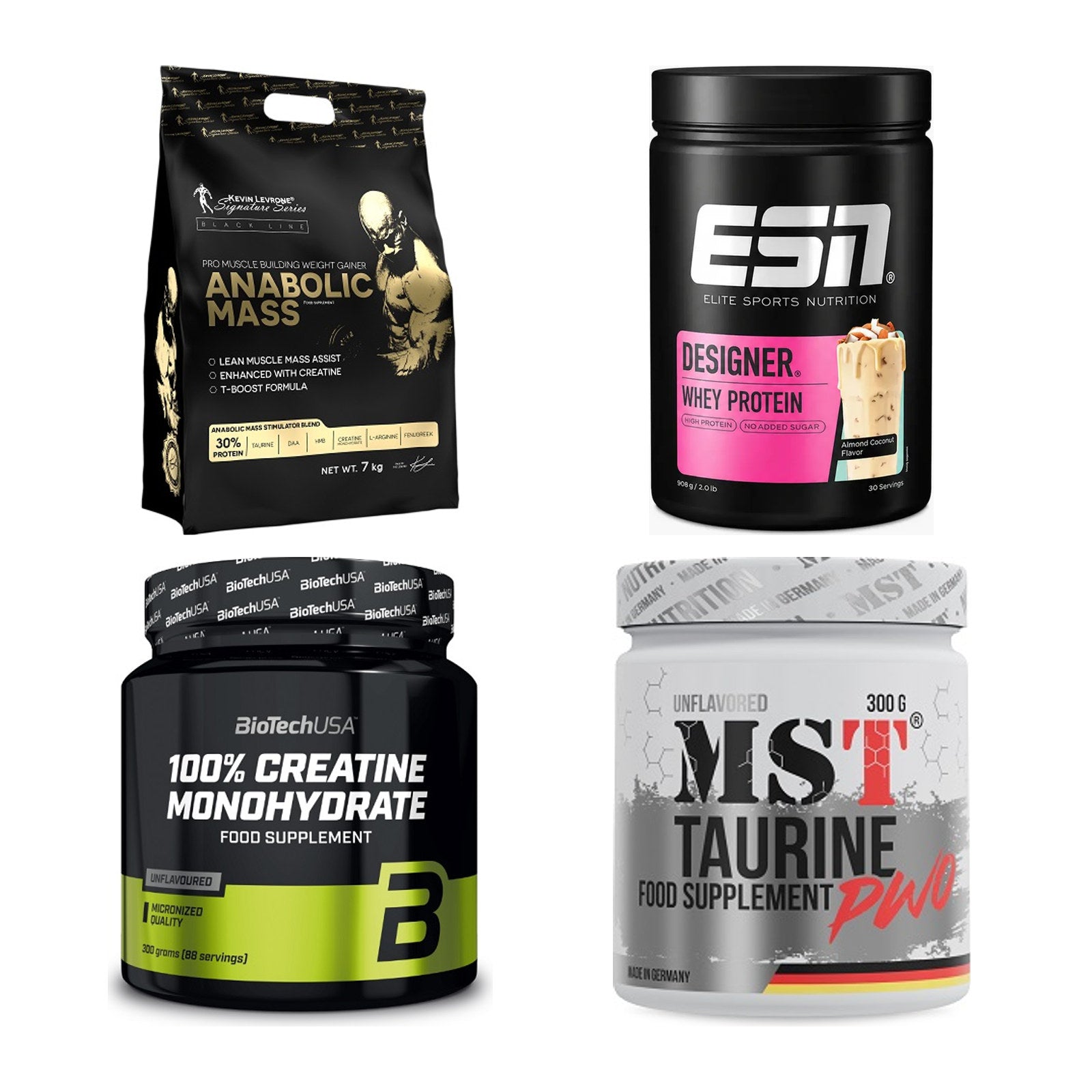 Masseaufbau für Fortgeschrittene: Kevin Levrone Anabolic + 3 weitere – alle enthaltenen Artikel