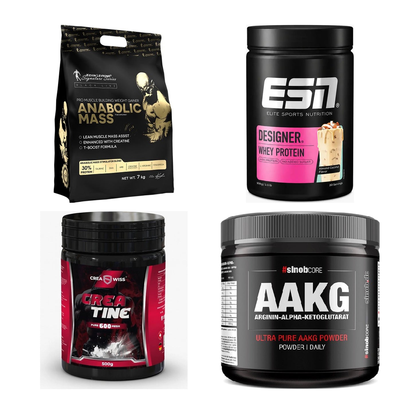 Masseaufbau für Fortgeschrittene: Kevin Levrone Anabolic + 3 weitere – alle enthaltenen Artikel
