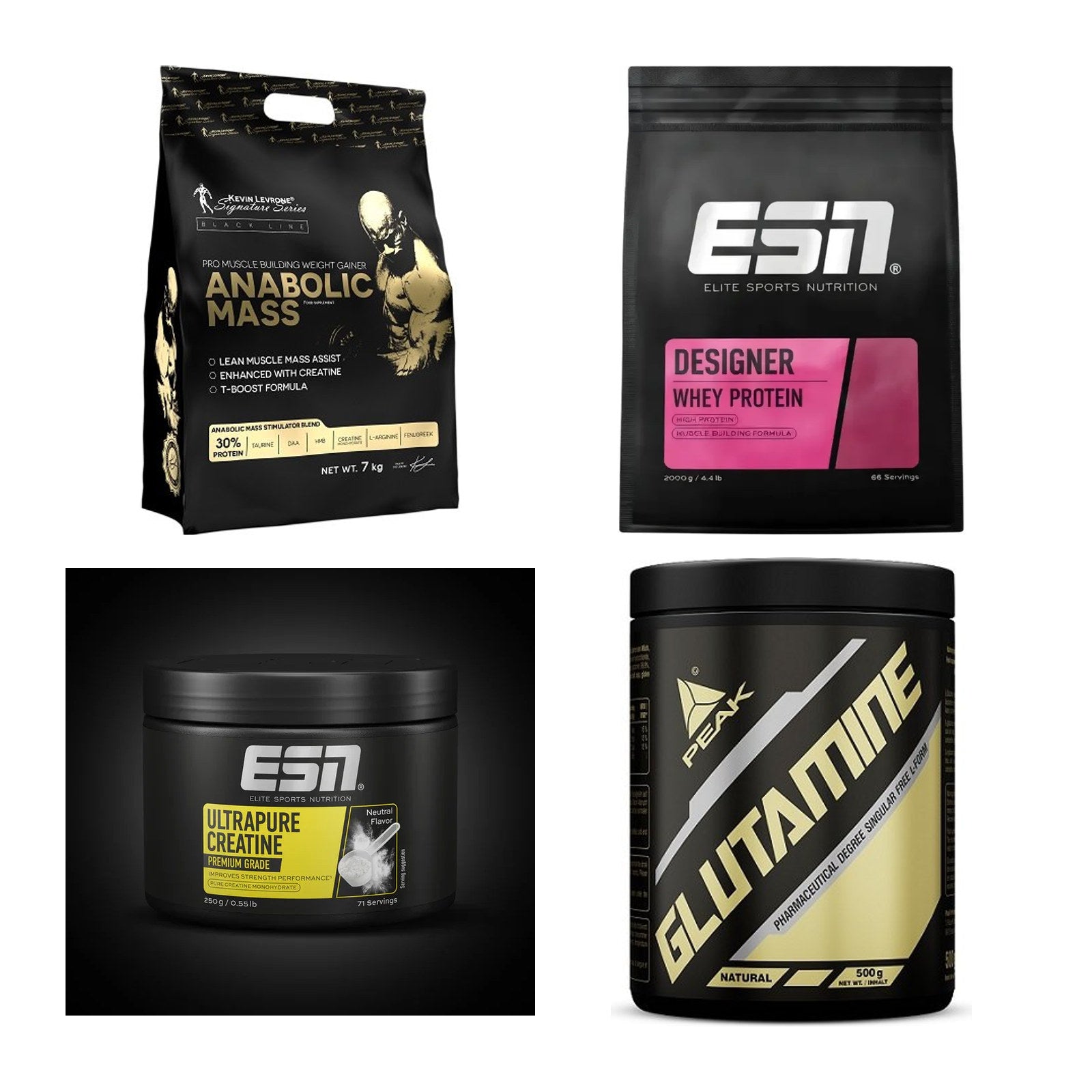 Masseaufbau für Fortgeschrittene: Kevin Levrone Anabolic + 3 weitere – alle enthaltenen Artikel