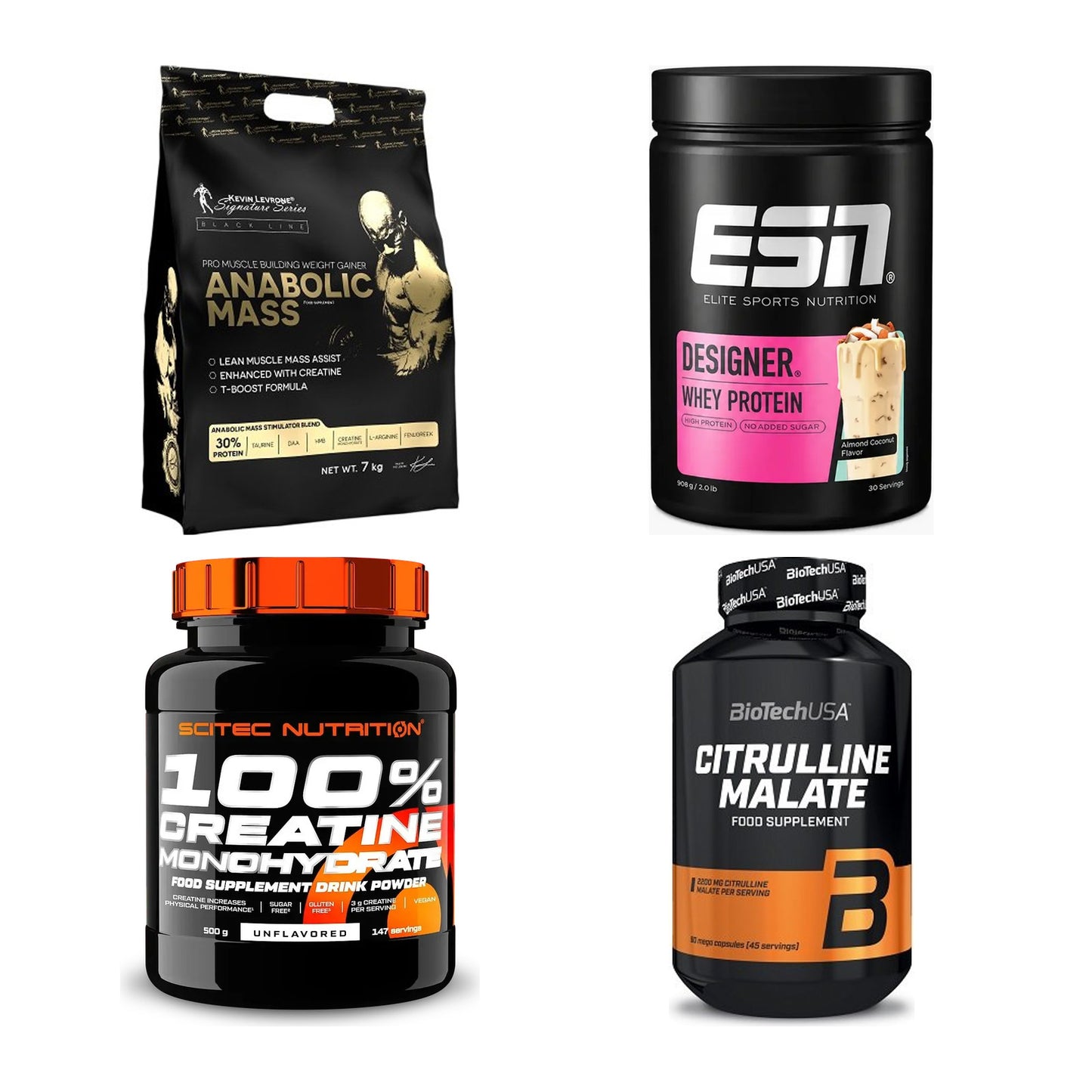 Masseaufbau für Fortgeschrittene: Kevin Levrone Anabolic + 3 weitere – alle enthaltenen Artikel