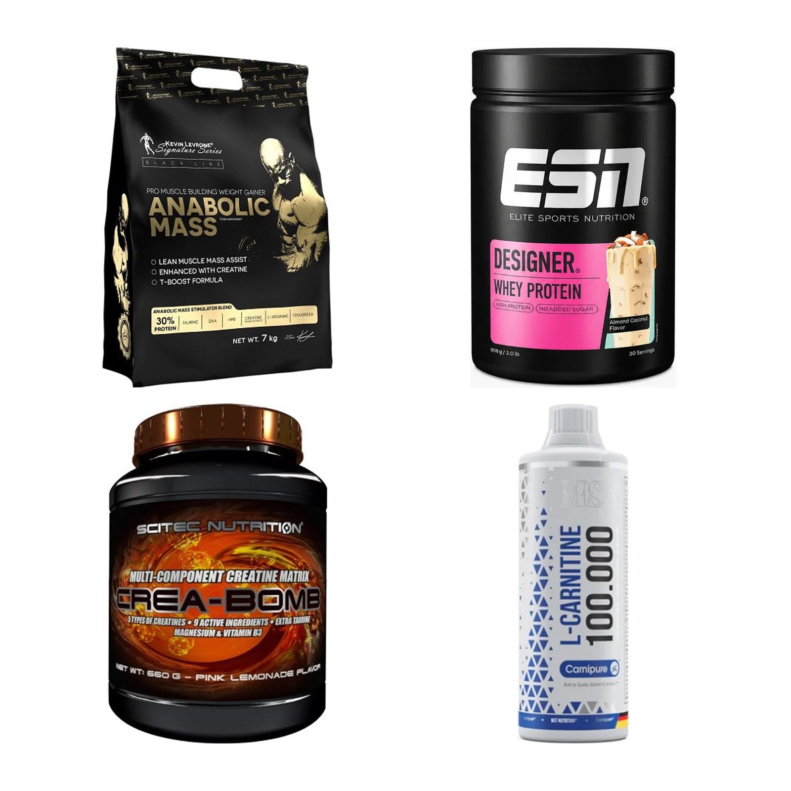 Masseaufbau für Fortgeschrittene: Kevin Levrone Anabolic + 3 weitere – alle enthaltenen Artikel