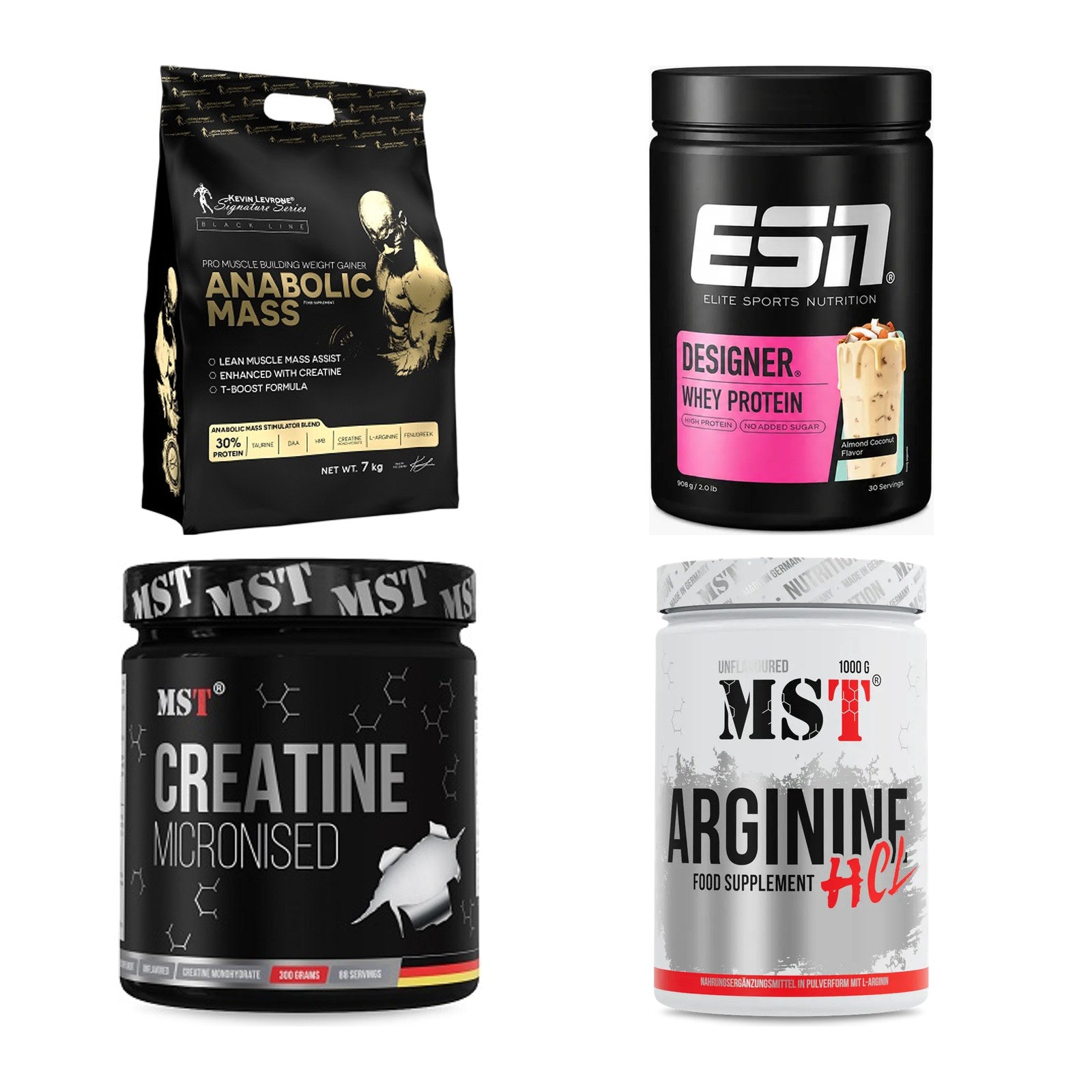 Masseaufbau für Fortgeschrittene: Kevin Levrone Anabolic + 3 weitere – alle enthaltenen Artikel