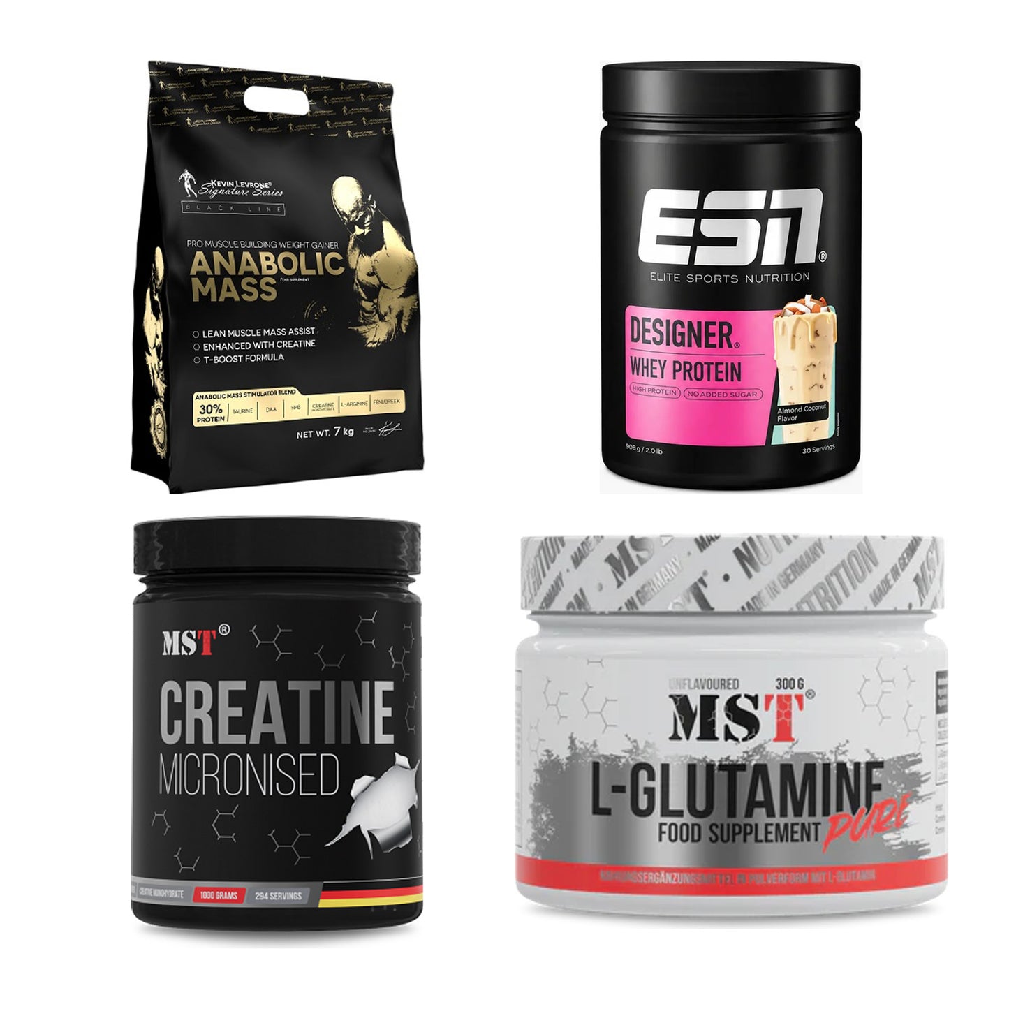 Masseaufbau für Fortgeschrittene: Kevin Levrone Anabolic + 3 weitere – alle enthaltenen Artikel