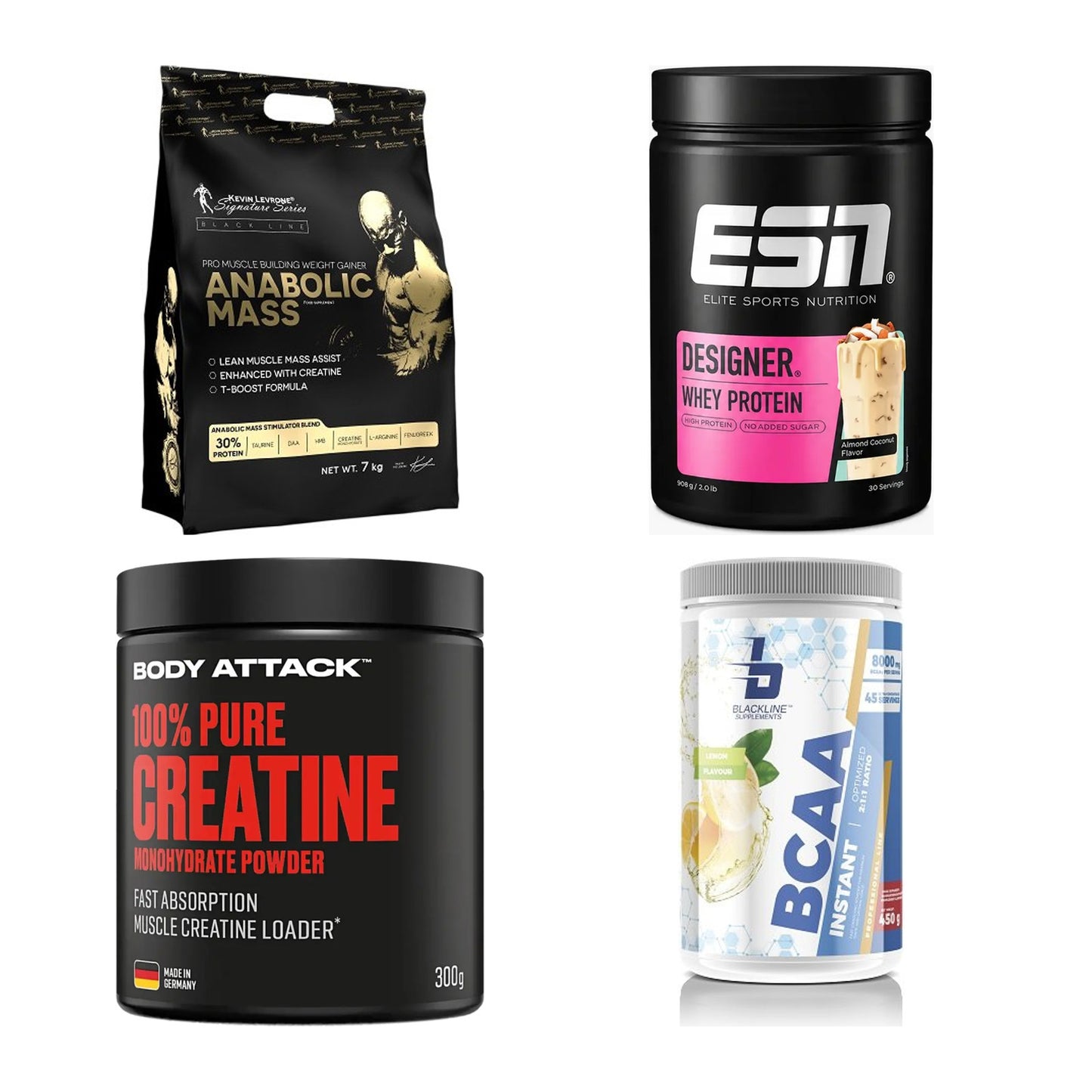 Masseaufbau für Fortgeschrittene: Kevin Levrone Anabolic + 3 weitere – alle enthaltenen Artikel