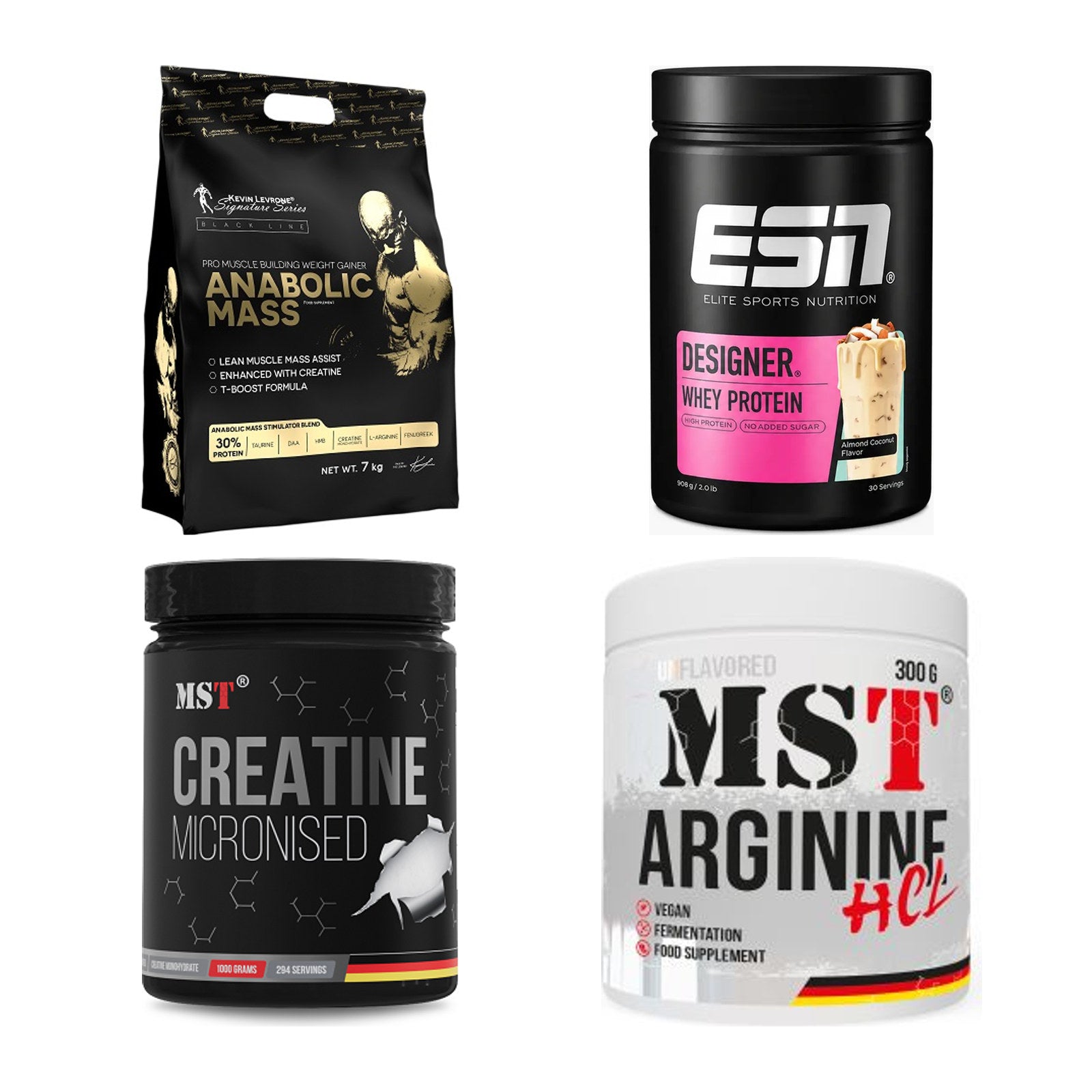 Masseaufbau für Fortgeschrittene: Kevin Levrone Anabolic + 3 weitere – alle enthaltenen Artikel