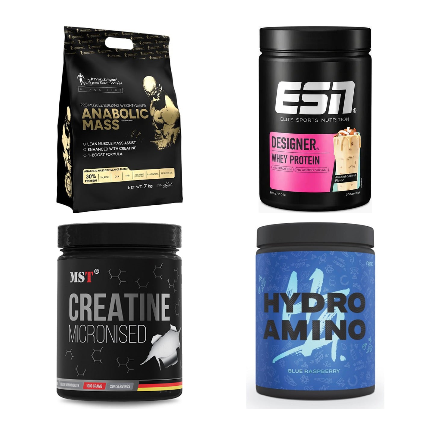 Masseaufbau für Fortgeschrittene: Kevin Levrone Anabolic + 3 weitere – alle enthaltenen Artikel