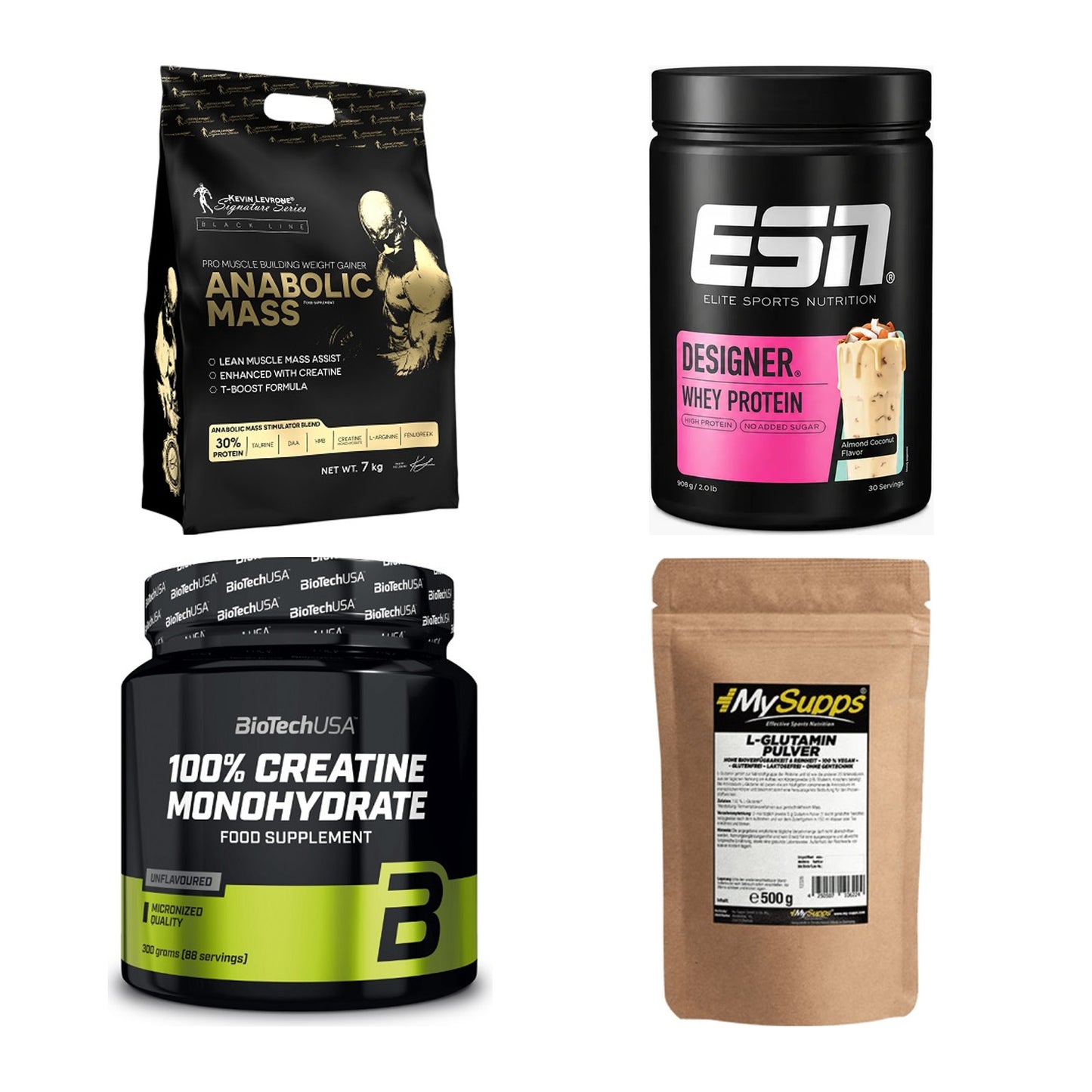 Masseaufbau für Fortgeschrittene: Kevin Levrone Anabolic + 3 weitere – alle enthaltenen Artikel