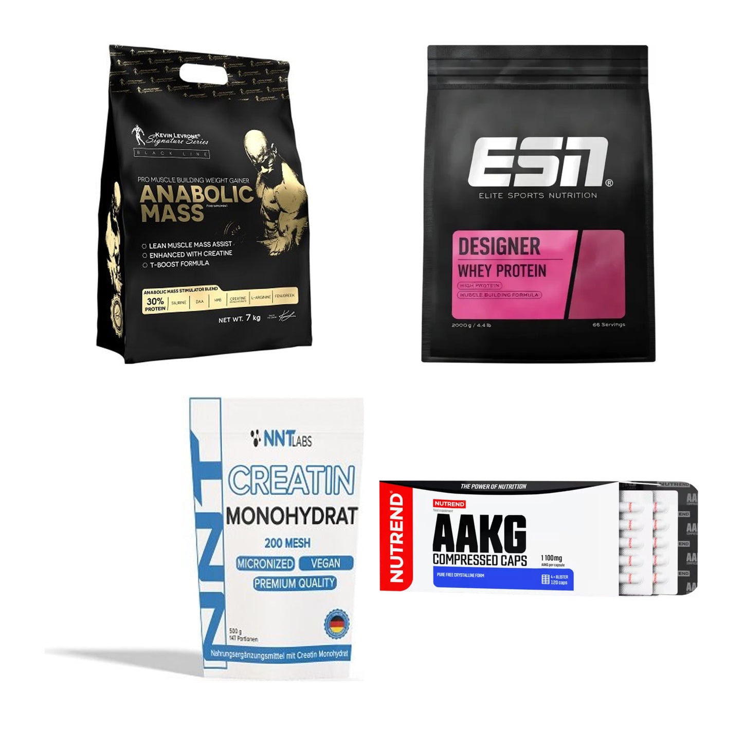 Masseaufbau für Fortgeschrittene: Kevin Levrone Anabolic + 3 weitere – alle enthaltenen Artikel