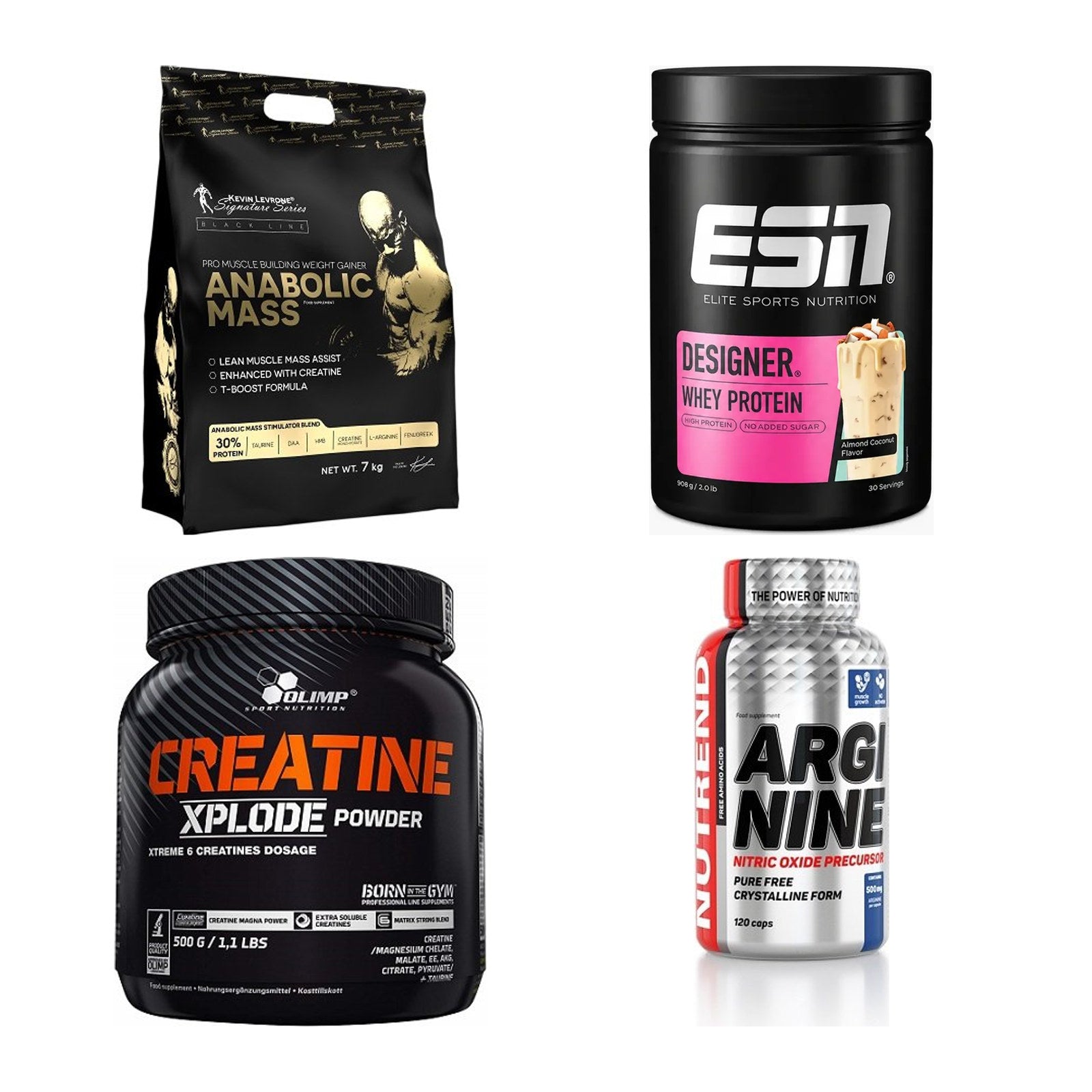 Masseaufbau für Fortgeschrittene: Kevin Levrone Anabolic + 3 weitere – alle enthaltenen Artikel