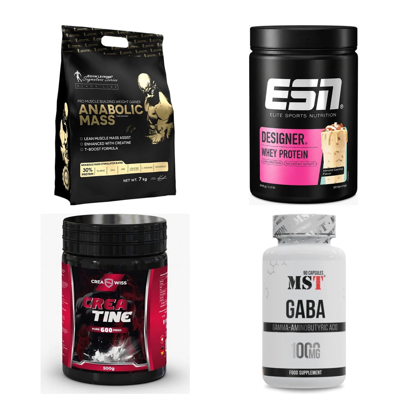 Masseaufbau für Fortgeschrittene: Kevin Levrone Anabolic + 3 weitere – alle enthaltenen Artikel