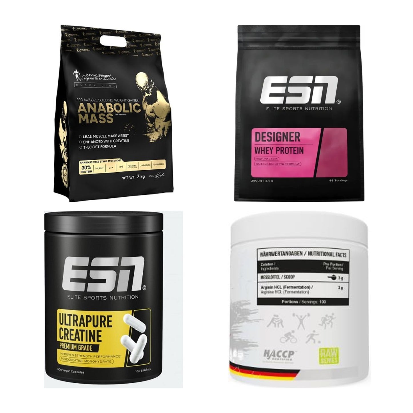 Masseaufbau für Fortgeschrittene: Kevin Levrone Anabolic + 3 weitere – alle enthaltenen Artikel