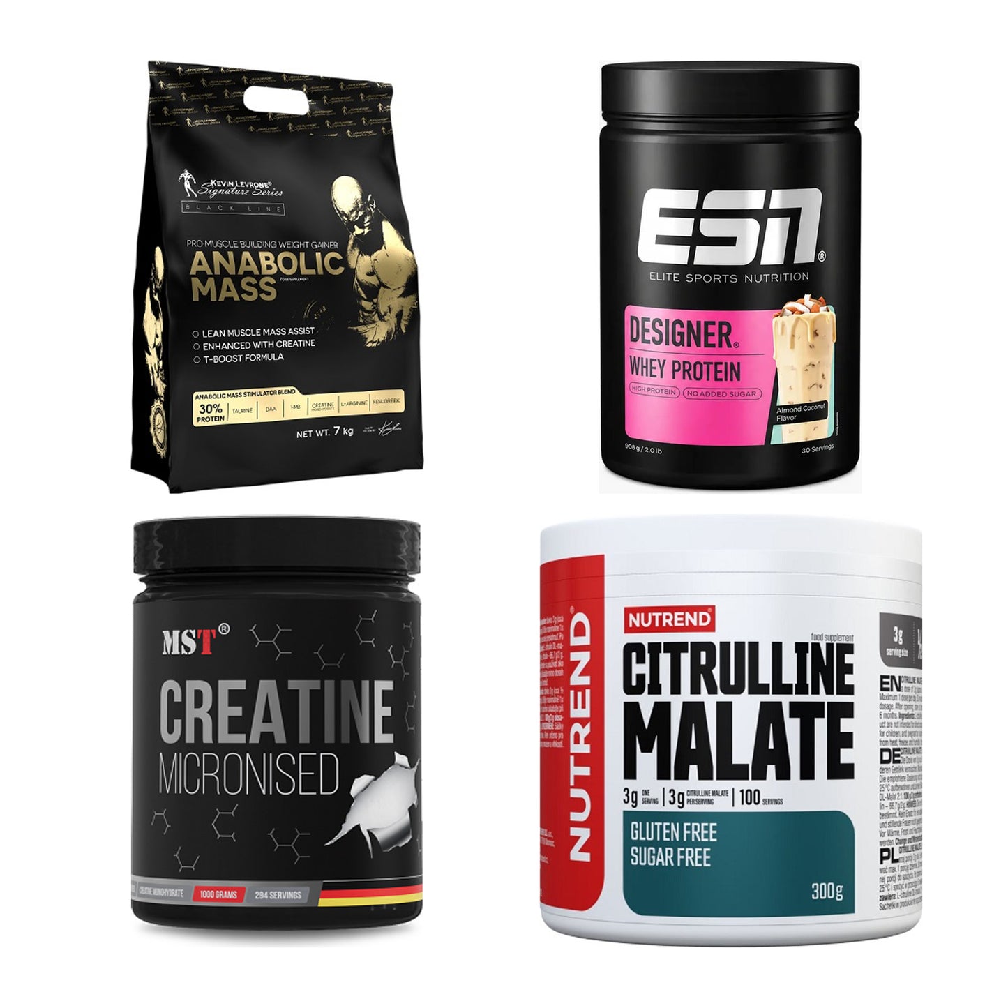 Masseaufbau für Fortgeschrittene: Kevin Levrone Anabolic + 3 weitere – alle enthaltenen Artikel