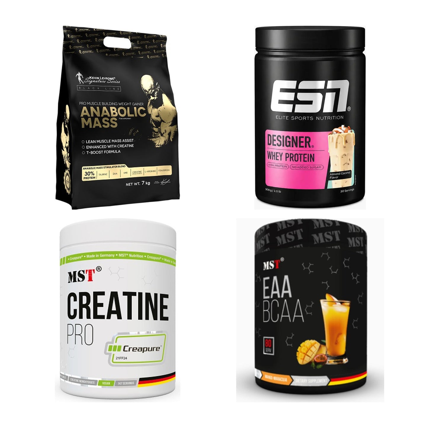 Masseaufbau für Fortgeschrittene: Kevin Levrone Anabolic + 3 weitere – alle enthaltenen Artikel