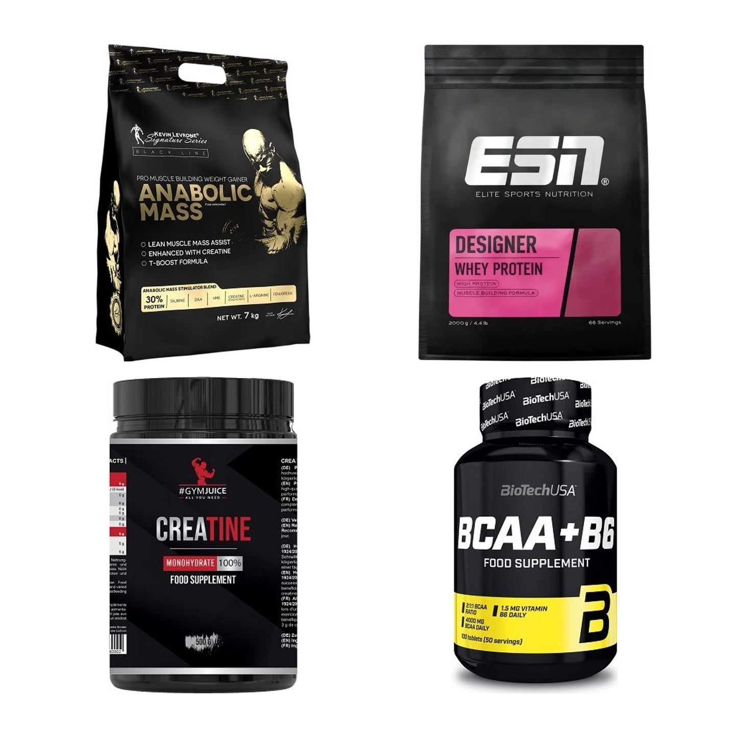 Masseaufbau für Fortgeschrittene: Kevin Levrone Anabolic + 3 weitere – alle enthaltenen Artikel