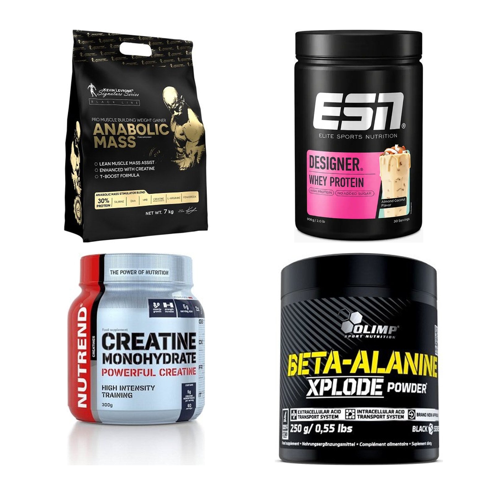 Masseaufbau für Fortgeschrittene: Kevin Levrone Anabolic + 3 weitere – alle enthaltenen Artikel
