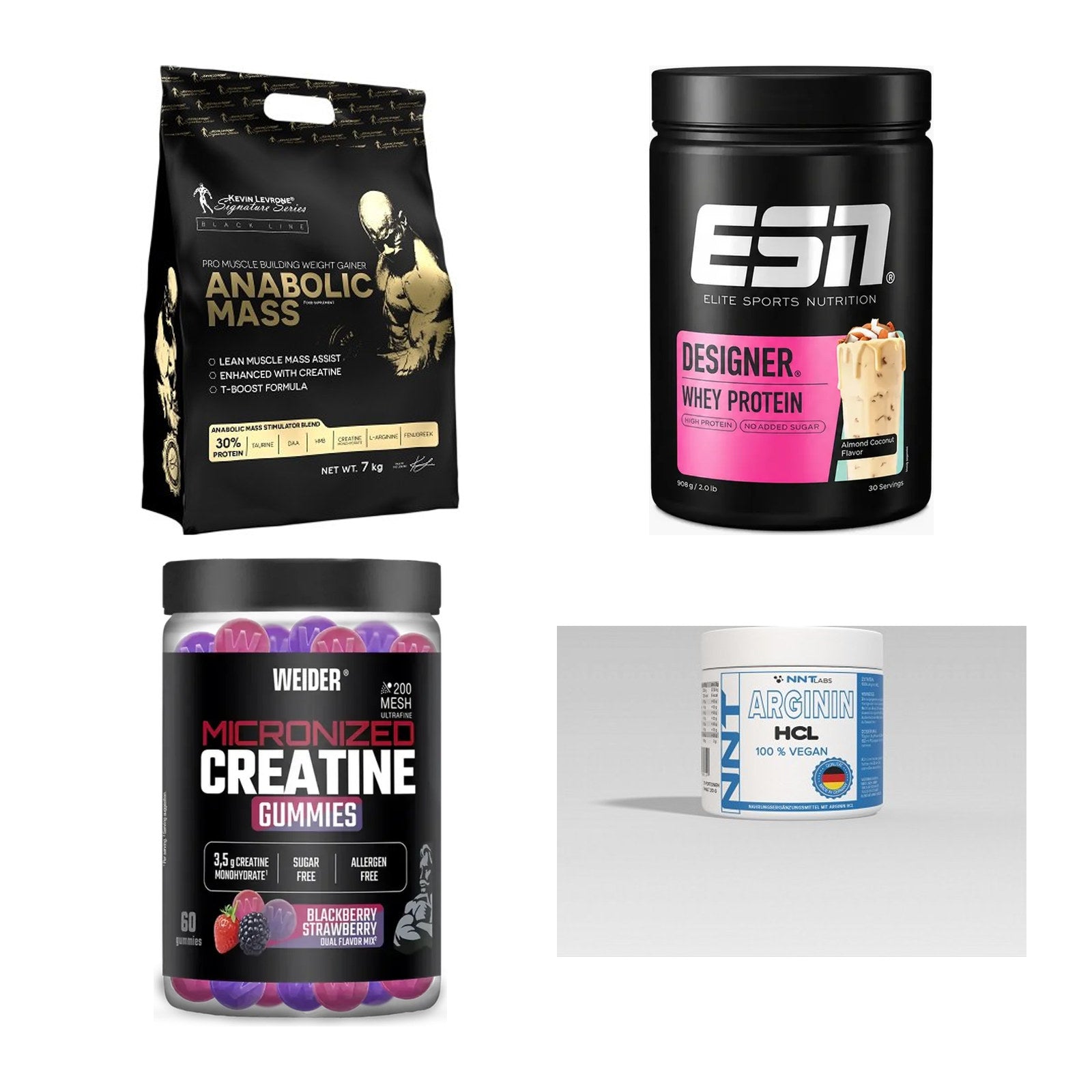 Masseaufbau für Fortgeschrittene: Kevin Levrone Anabolic + 3 weitere – alle enthaltenen Artikel