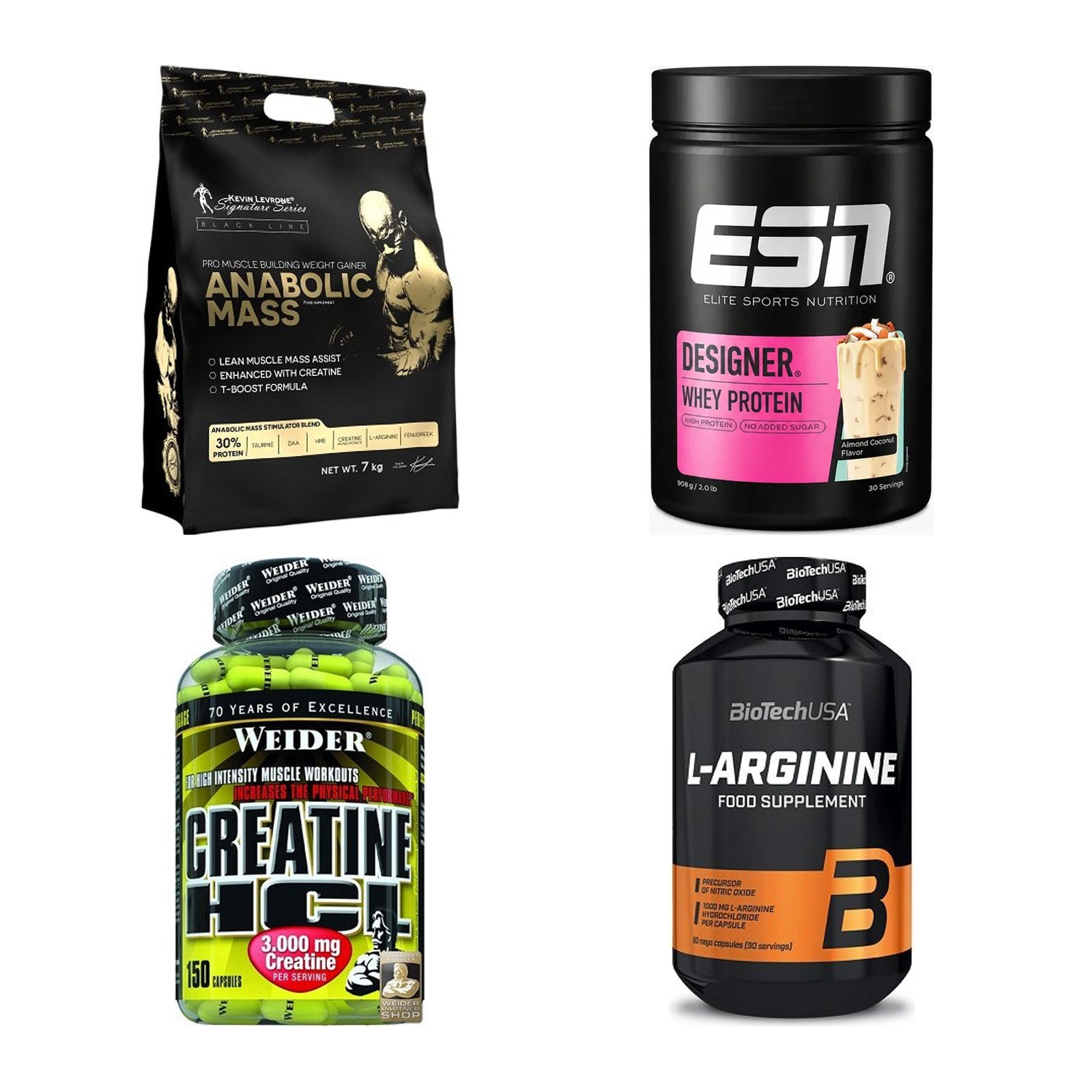 Masseaufbau für Fortgeschrittene: Kevin Levrone Anabolic + 3 weitere – alle enthaltenen Artikel