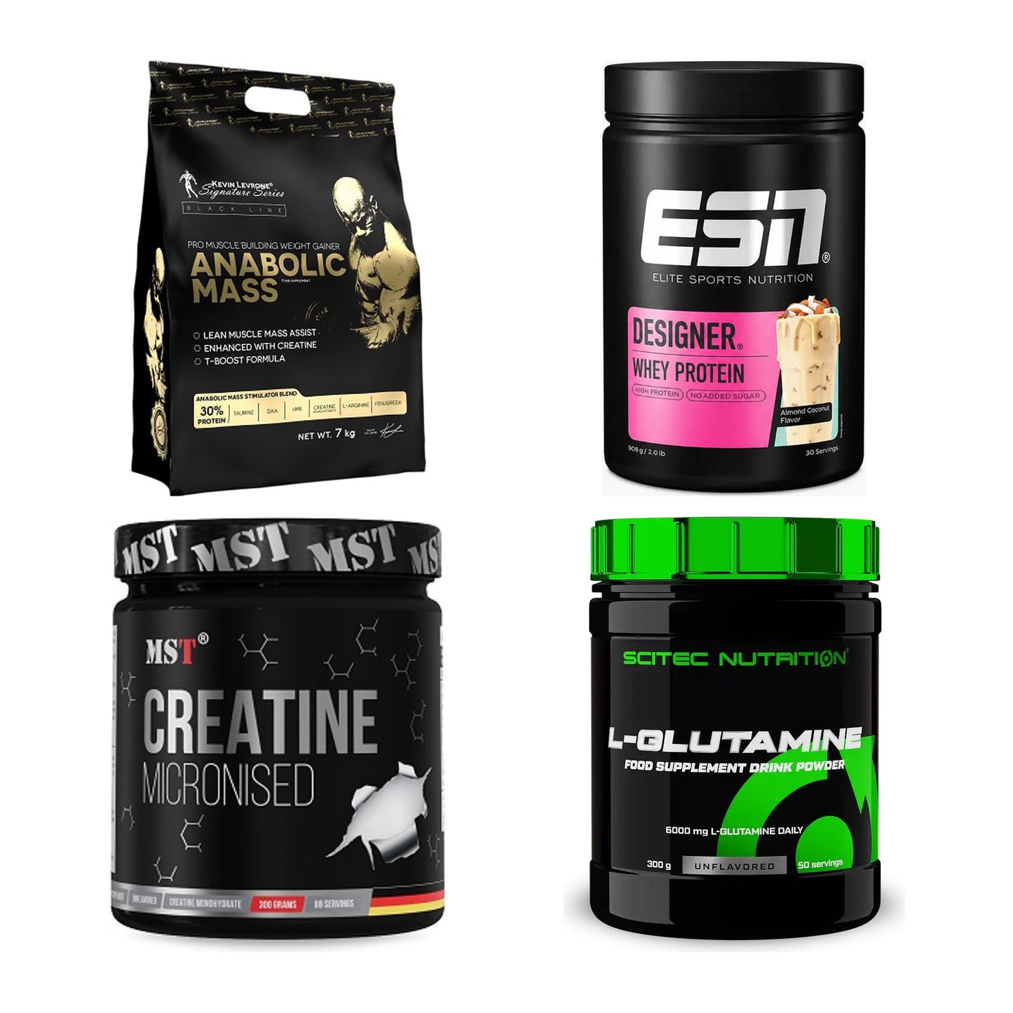 Masseaufbau für Fortgeschrittene: Kevin Levrone Anabolic + 3 weitere – alle enthaltenen Artikel