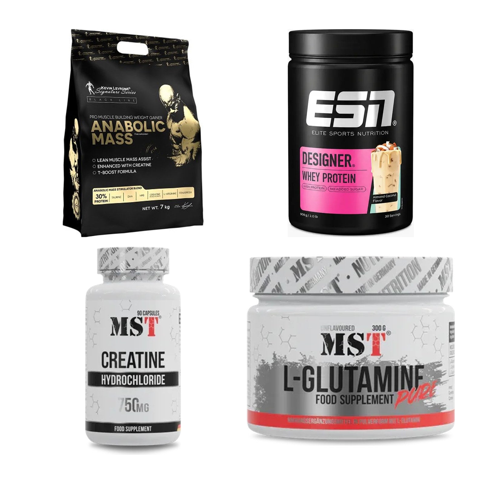 Masseaufbau für Fortgeschrittene: Kevin Levrone Anabolic + 3 weitere – alle enthaltenen Artikel