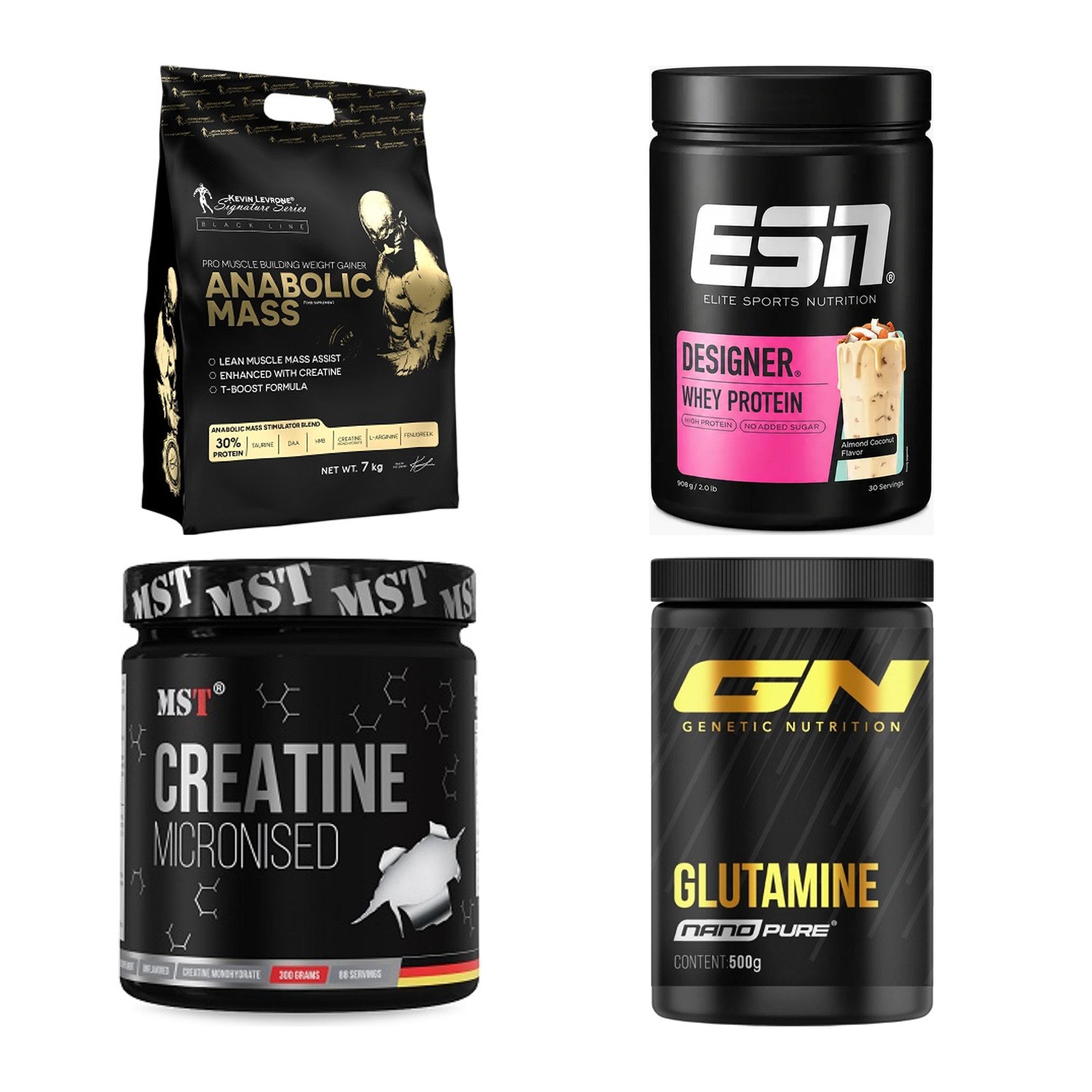 Masseaufbau für Fortgeschrittene: Kevin Levrone Anabolic + 3 weitere – alle enthaltenen Artikel