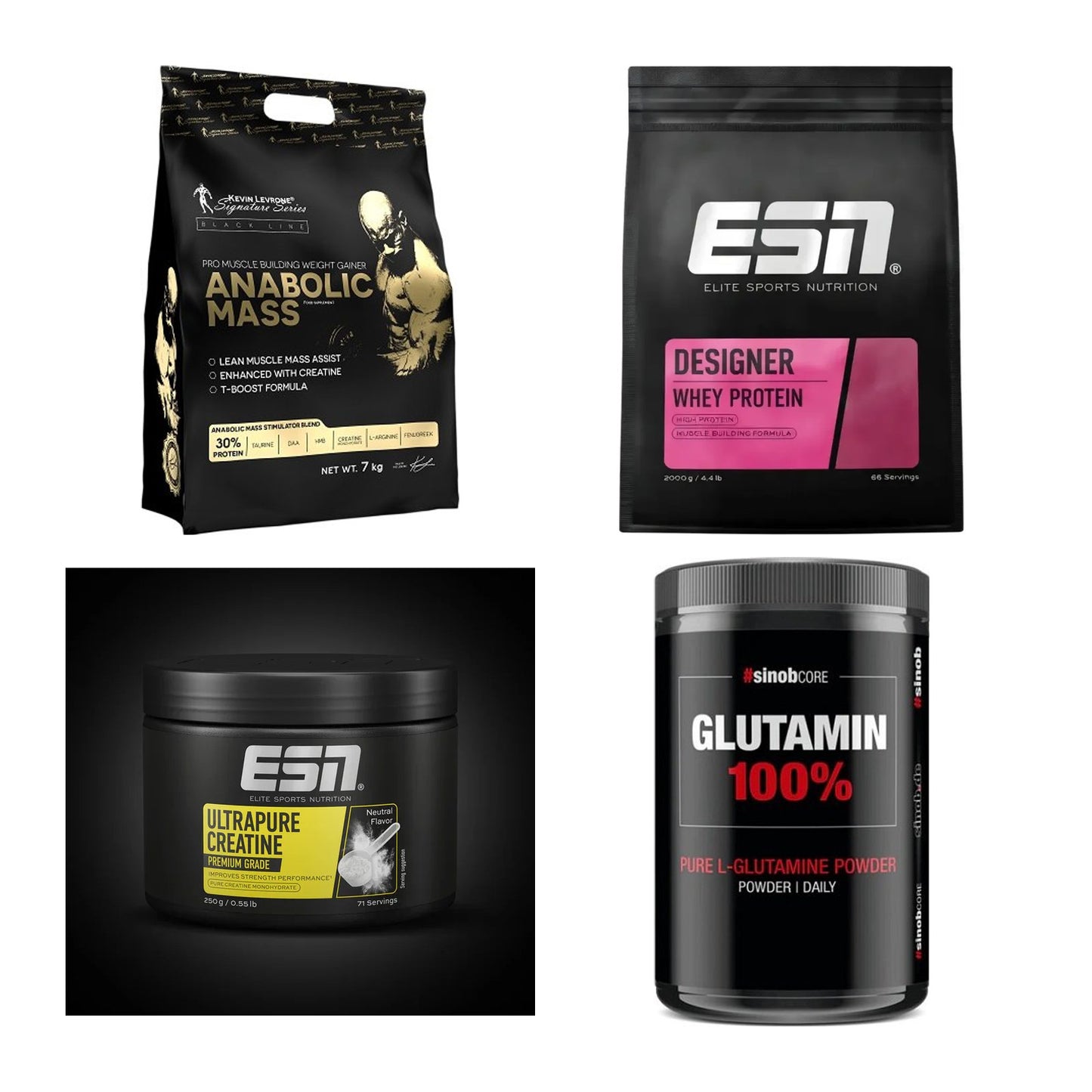 Masseaufbau für Fortgeschrittene: Kevin Levrone Anabolic + 3 weitere – alle enthaltenen Artikel