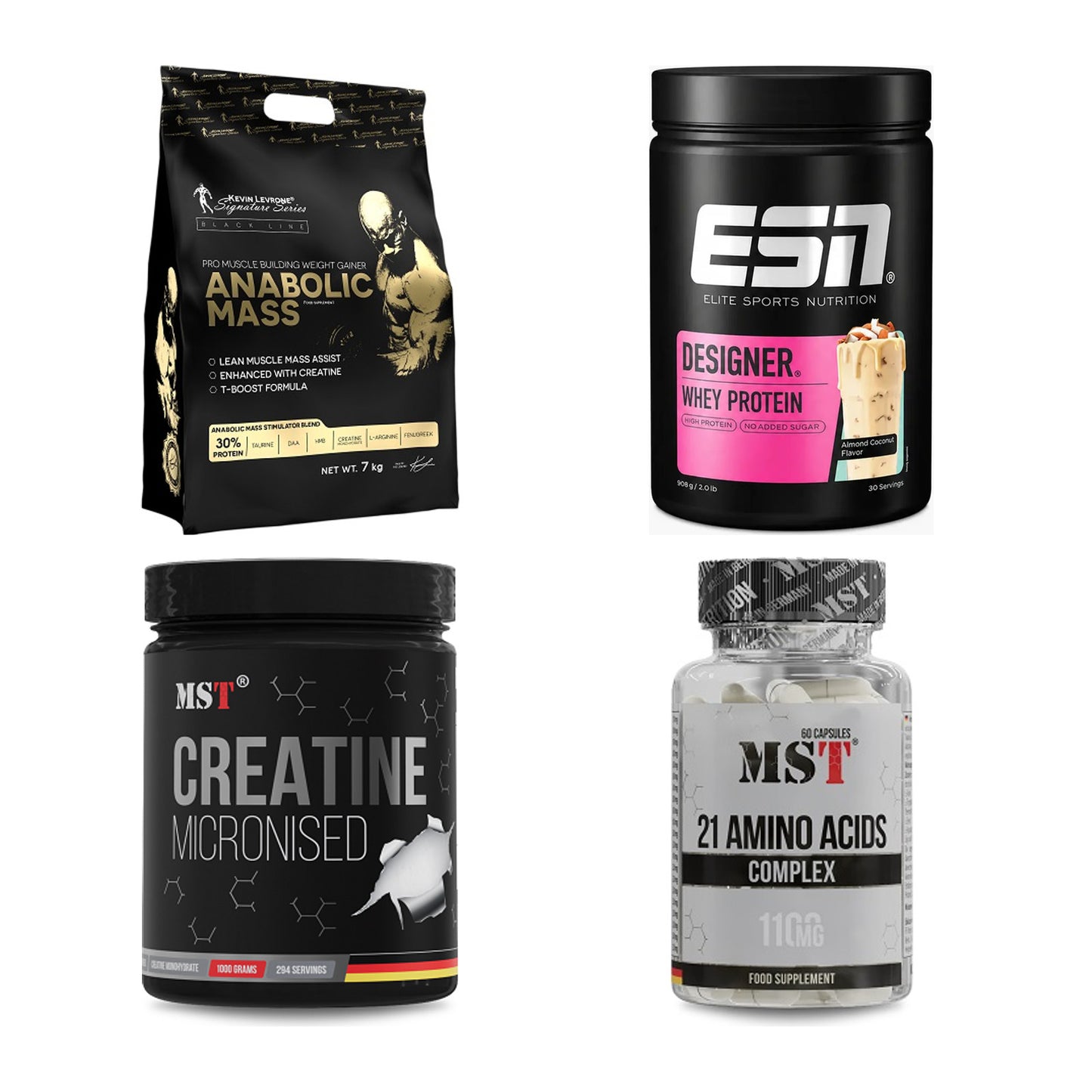 Masseaufbau für Fortgeschrittene: Kevin Levrone Anabolic + 3 weitere – alle enthaltenen Artikel