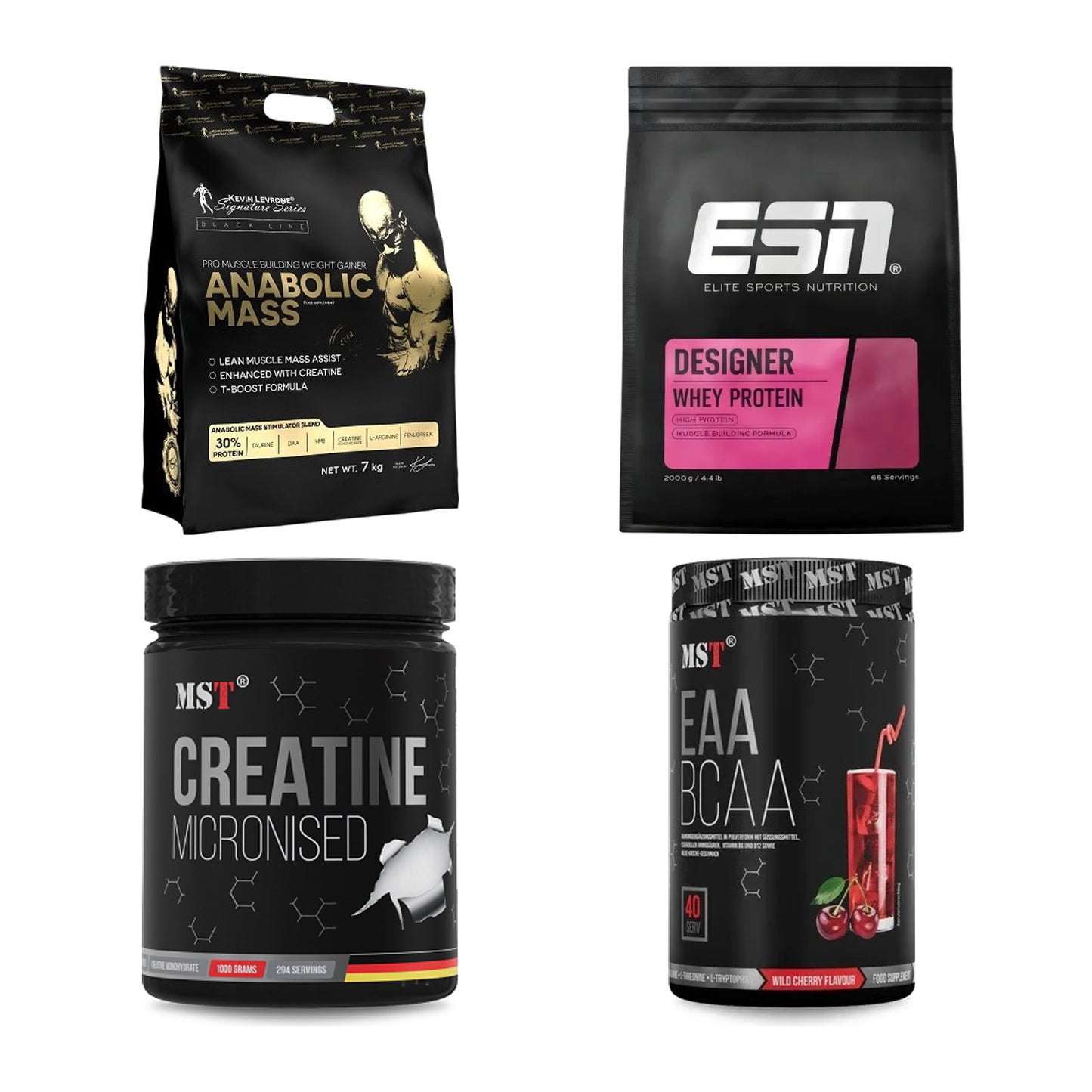 Masseaufbau für Fortgeschrittene: Kevin Levrone Anabolic + 3 weitere – alle enthaltenen Artikel