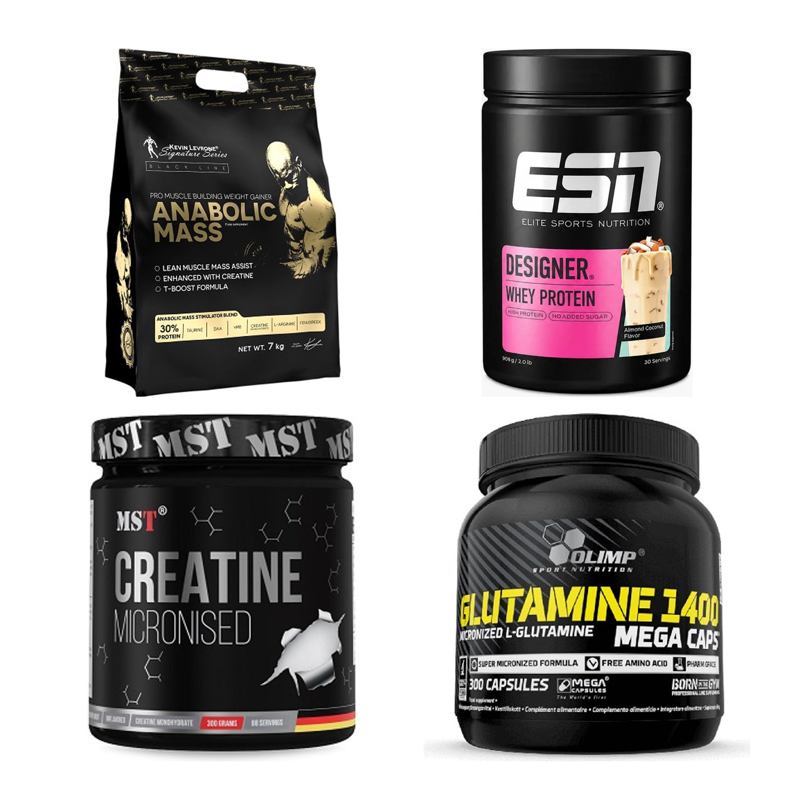 Masseaufbau für Fortgeschrittene: Kevin Levrone Anabolic + 3 weitere – alle enthaltenen Artikel