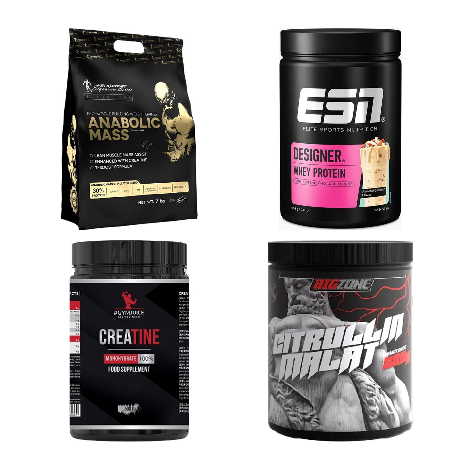 Masseaufbau für Fortgeschrittene: Kevin Levrone Anabolic + 3 weitere – alle enthaltenen Artikel