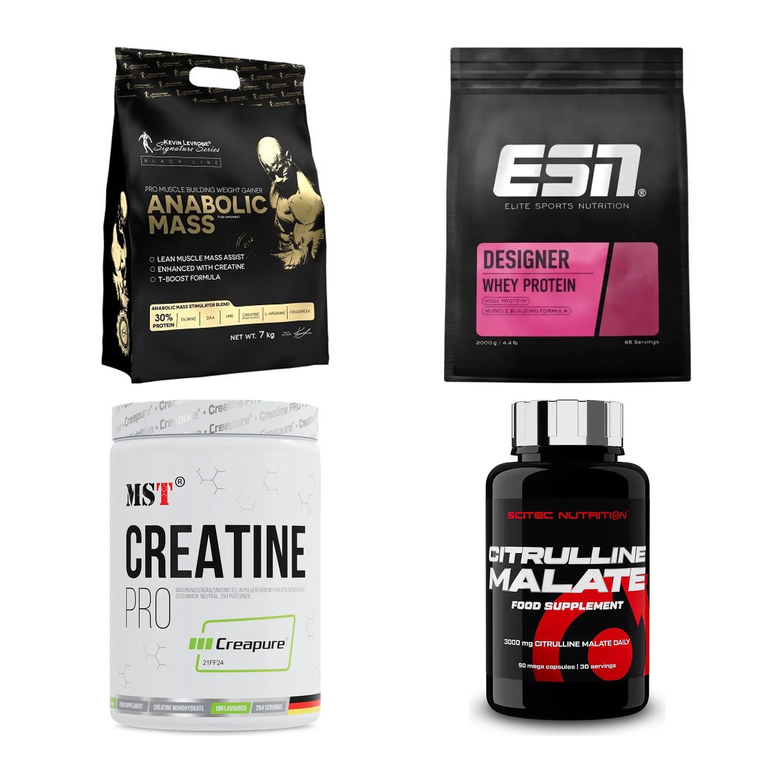 Masseaufbau für Fortgeschrittene: Kevin Levrone Anabolic + 3 weitere – alle enthaltenen Artikel