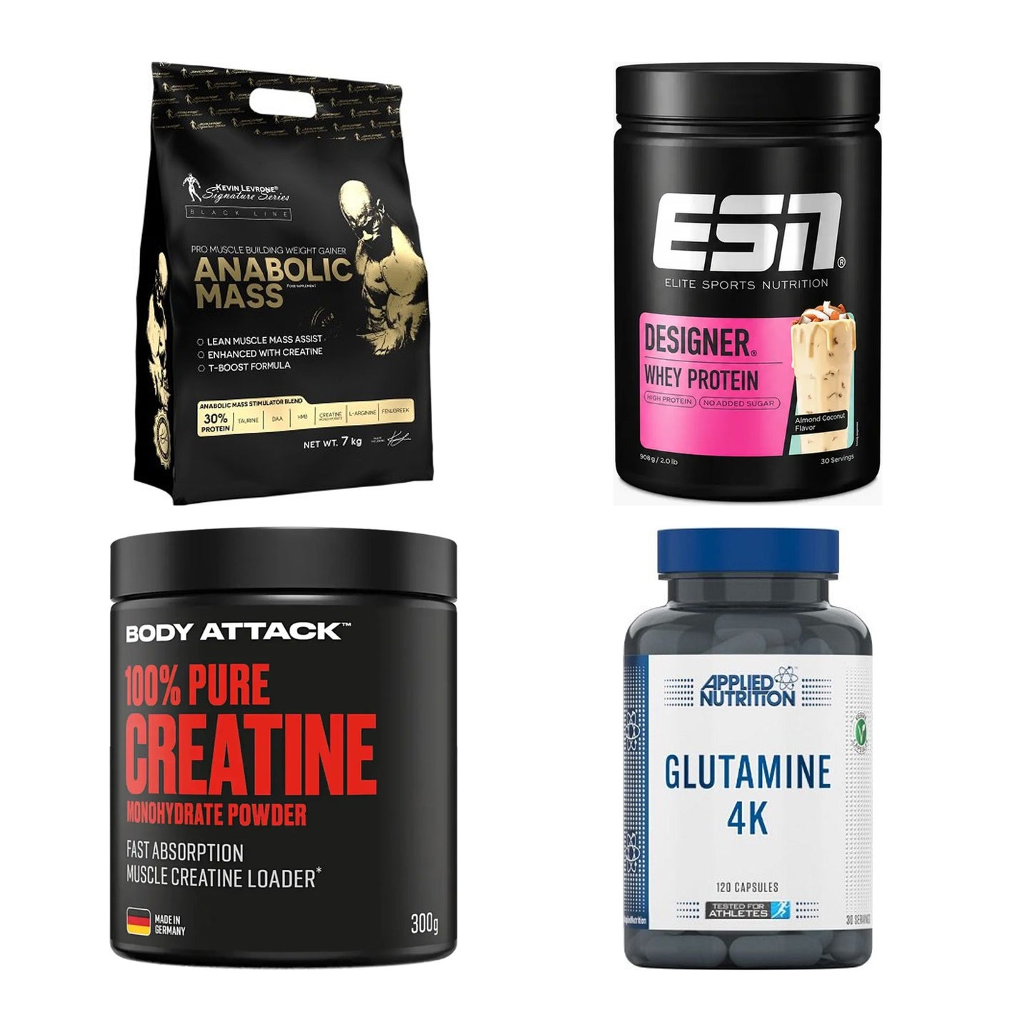 Masseaufbau für Fortgeschrittene: Kevin Levrone Anabolic + 3 weitere – alle enthaltenen Artikel