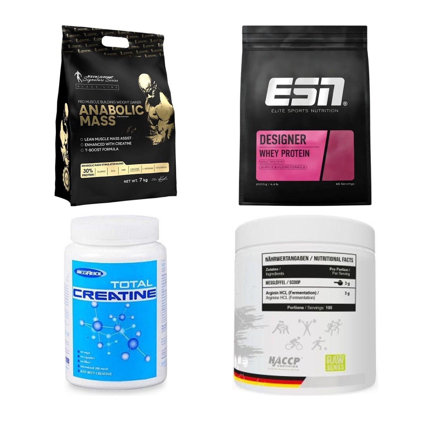 Masseaufbau für Fortgeschrittene: Kevin Levrone Anabolic + 3 weitere – alle enthaltenen Artikel