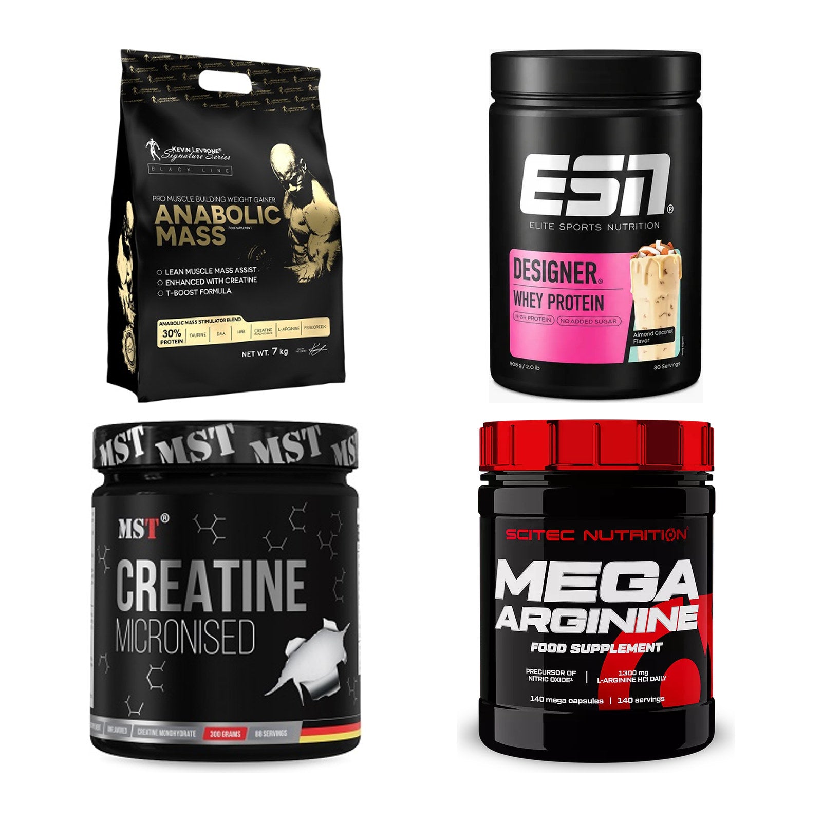 Masseaufbau für Fortgeschrittene: Kevin Levrone Anabolic + 3 weitere – alle enthaltenen Artikel