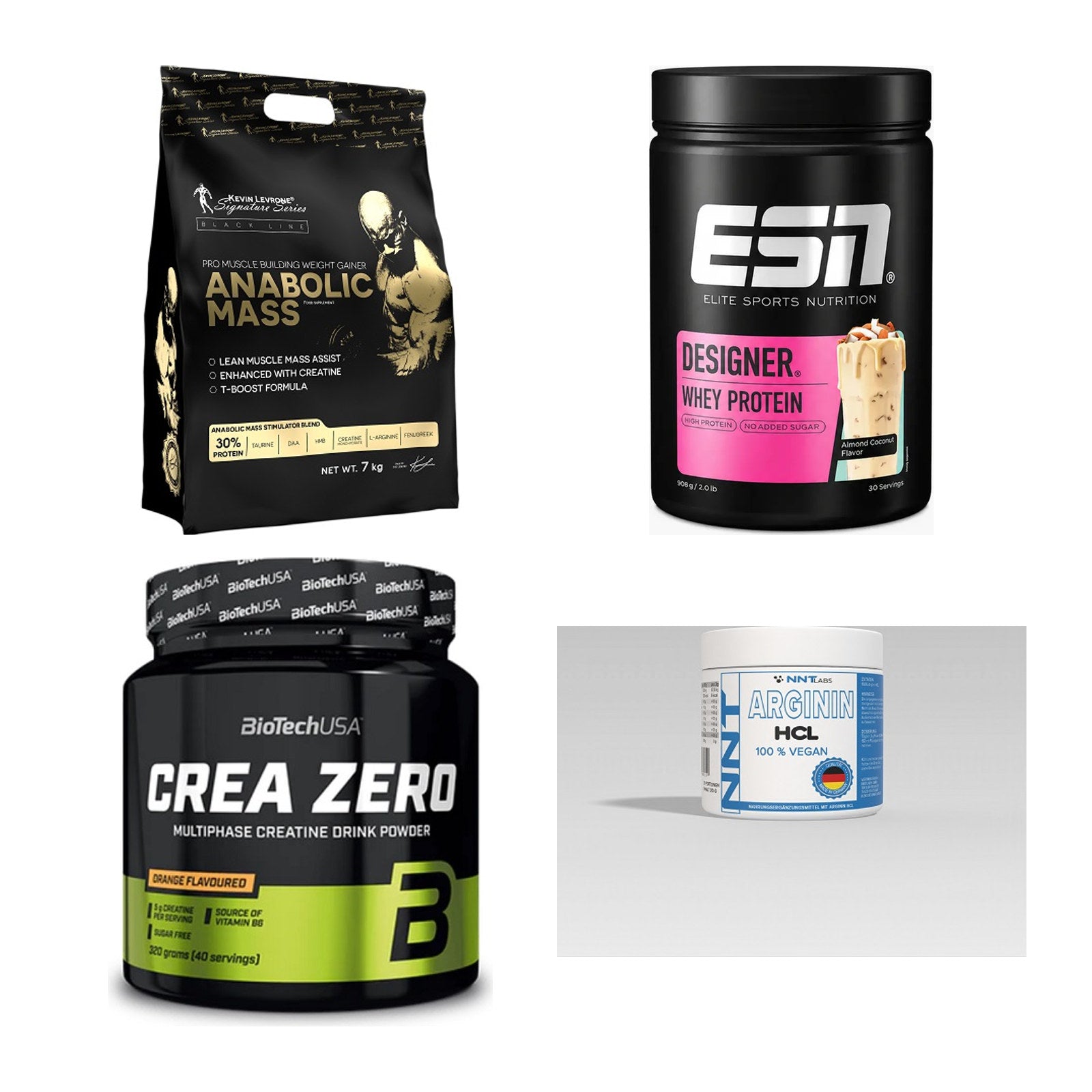Masseaufbau für Fortgeschrittene: Kevin Levrone Anabolic + 3 weitere – alle enthaltenen Artikel