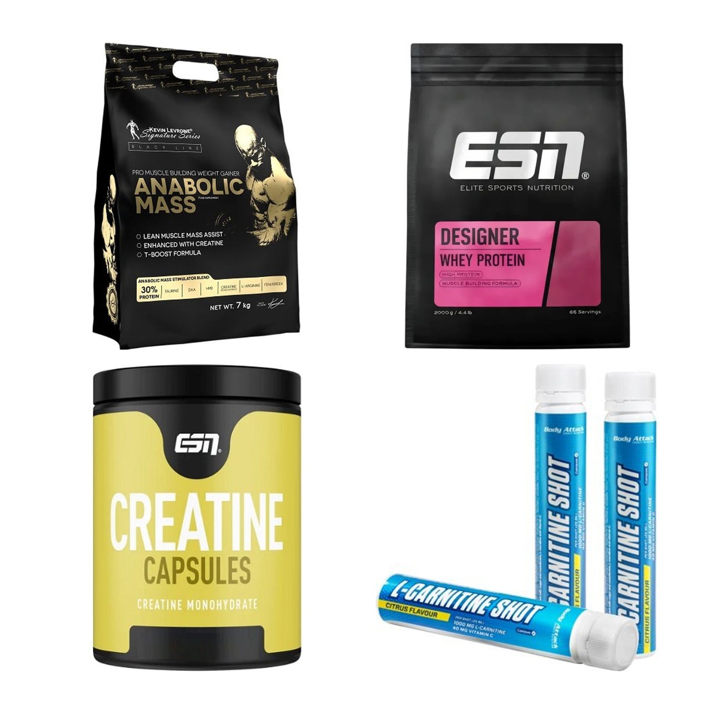 Masseaufbau für Fortgeschrittene: Kevin Levrone Anabolic + 3 weitere – alle enthaltenen Artikel