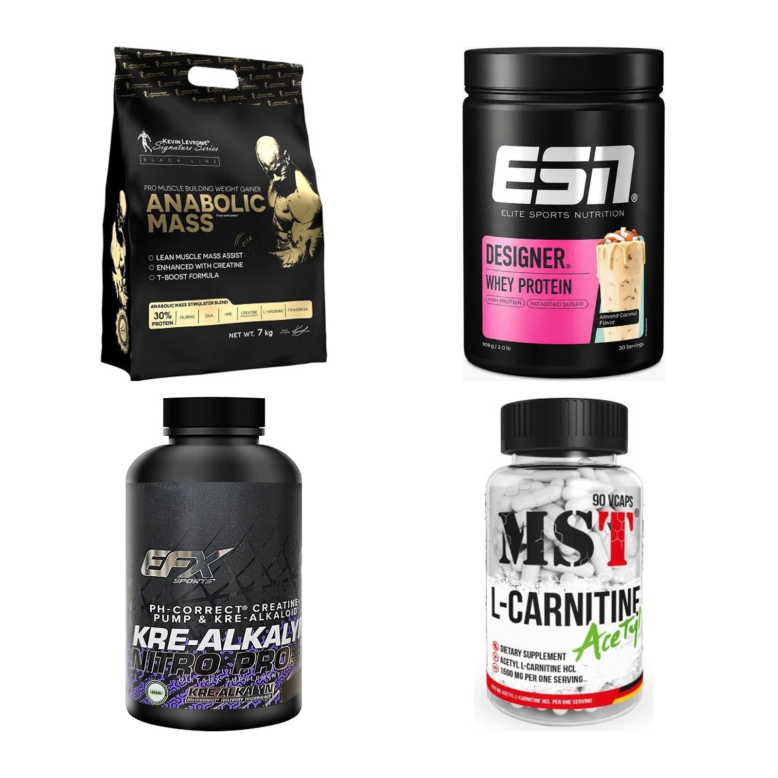 Masseaufbau für Fortgeschrittene: Kevin Levrone Anabolic + 3 weitere – alle enthaltenen Artikel