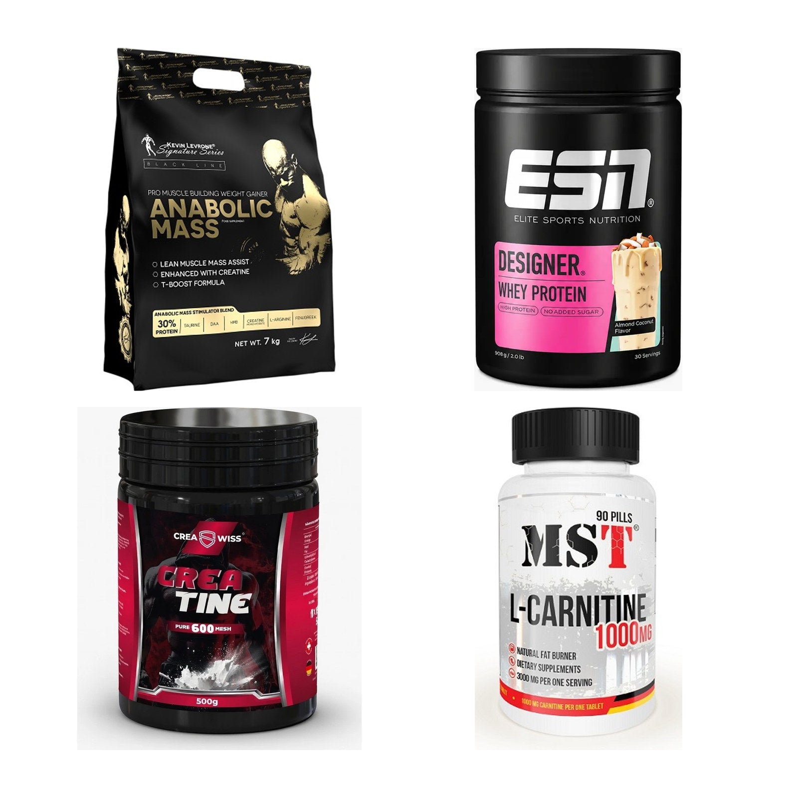 Masseaufbau für Fortgeschrittene: Kevin Levrone Anabolic + 3 weitere – alle enthaltenen Artikel