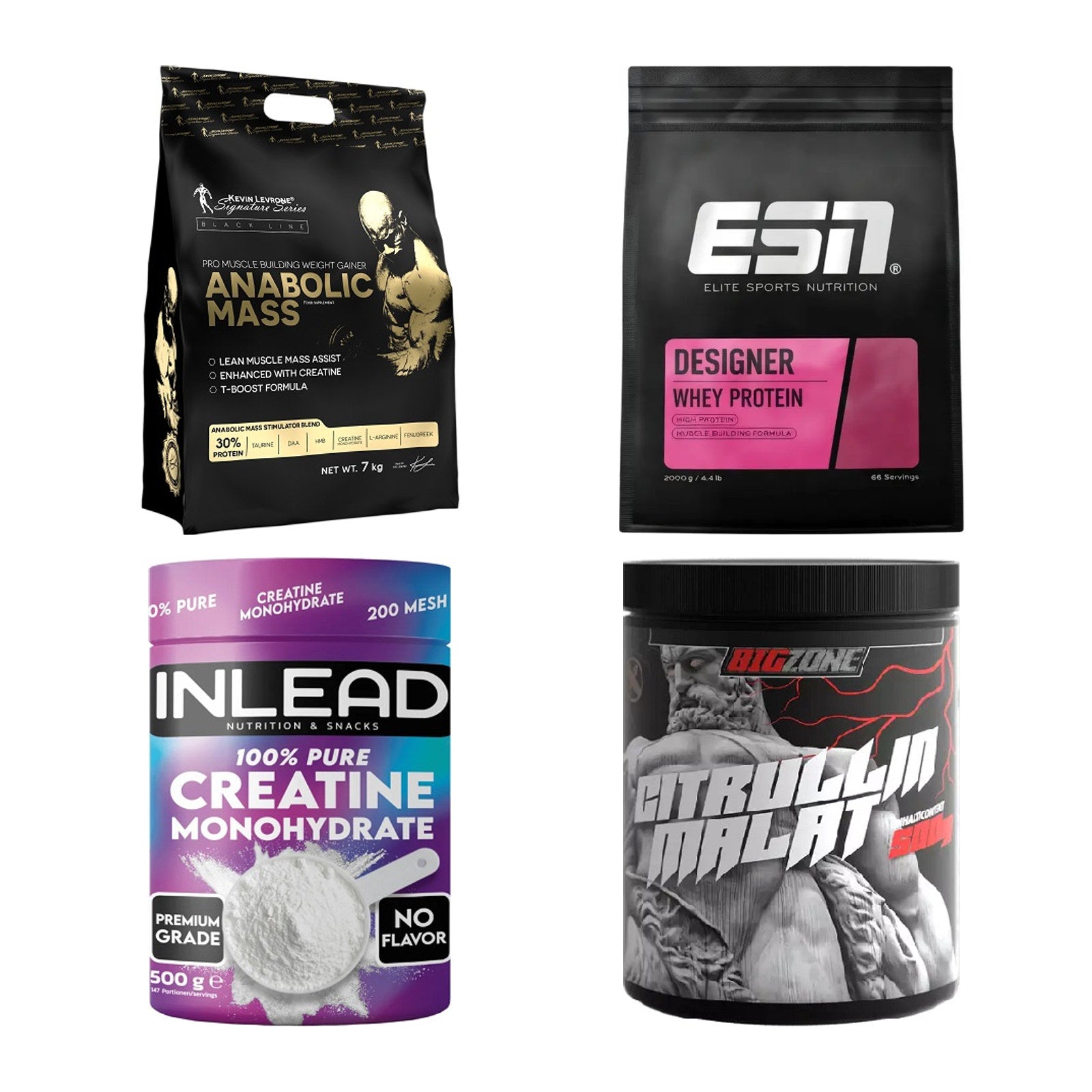 Masseaufbau für Fortgeschrittene: Kevin Levrone Anabolic + 3 weitere – alle enthaltenen Artikel