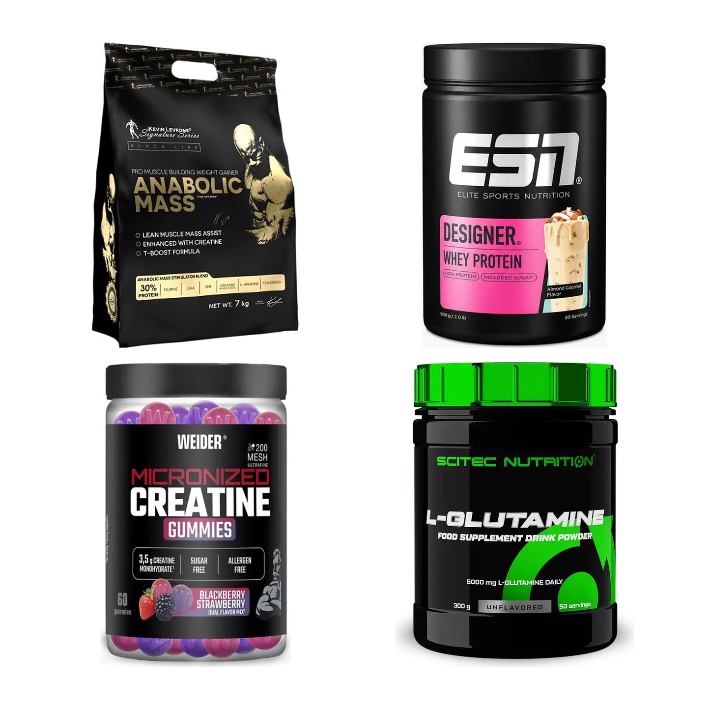 Masseaufbau für Fortgeschrittene: Kevin Levrone Anabolic + 3 weitere – alle enthaltenen Artikel
