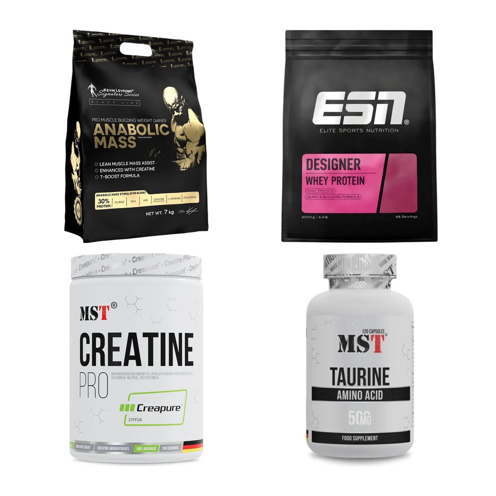 Masseaufbau für Fortgeschrittene: Kevin Levrone Anabolic + 3 weitere – alle enthaltenen Artikel