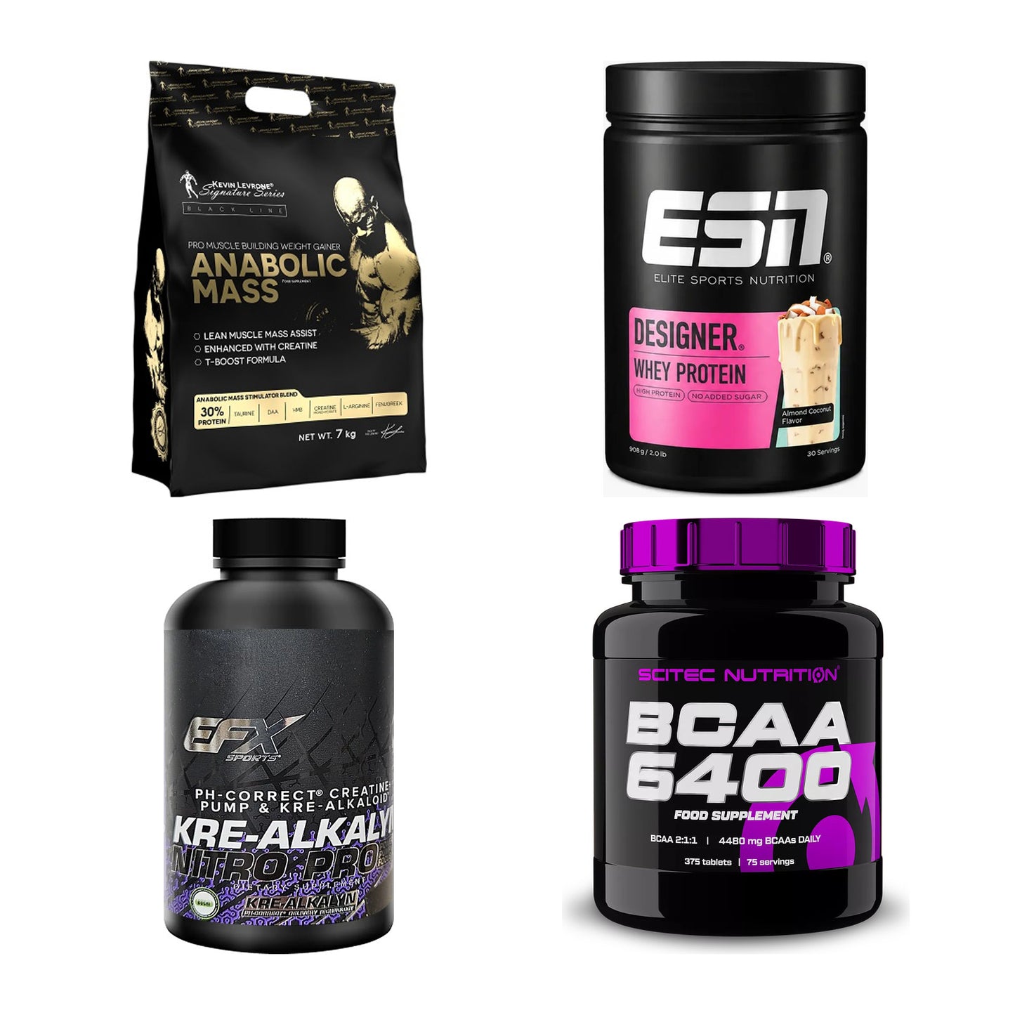 Masseaufbau für Fortgeschrittene: Kevin Levrone Anabolic + 3 weitere – alle enthaltenen Artikel