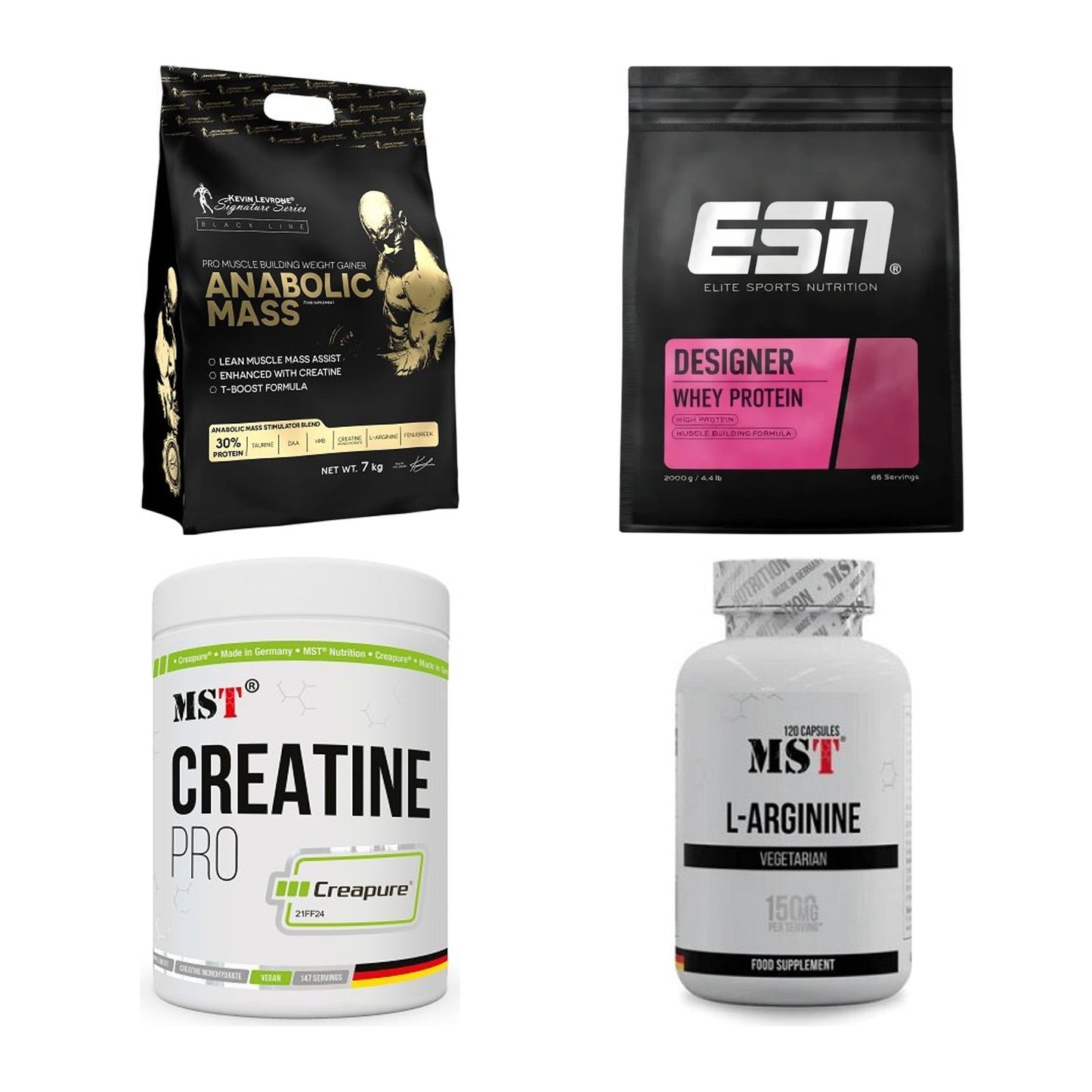 Masseaufbau für Fortgeschrittene: Kevin Levrone Anabolic + 3 weitere – alle enthaltenen Artikel