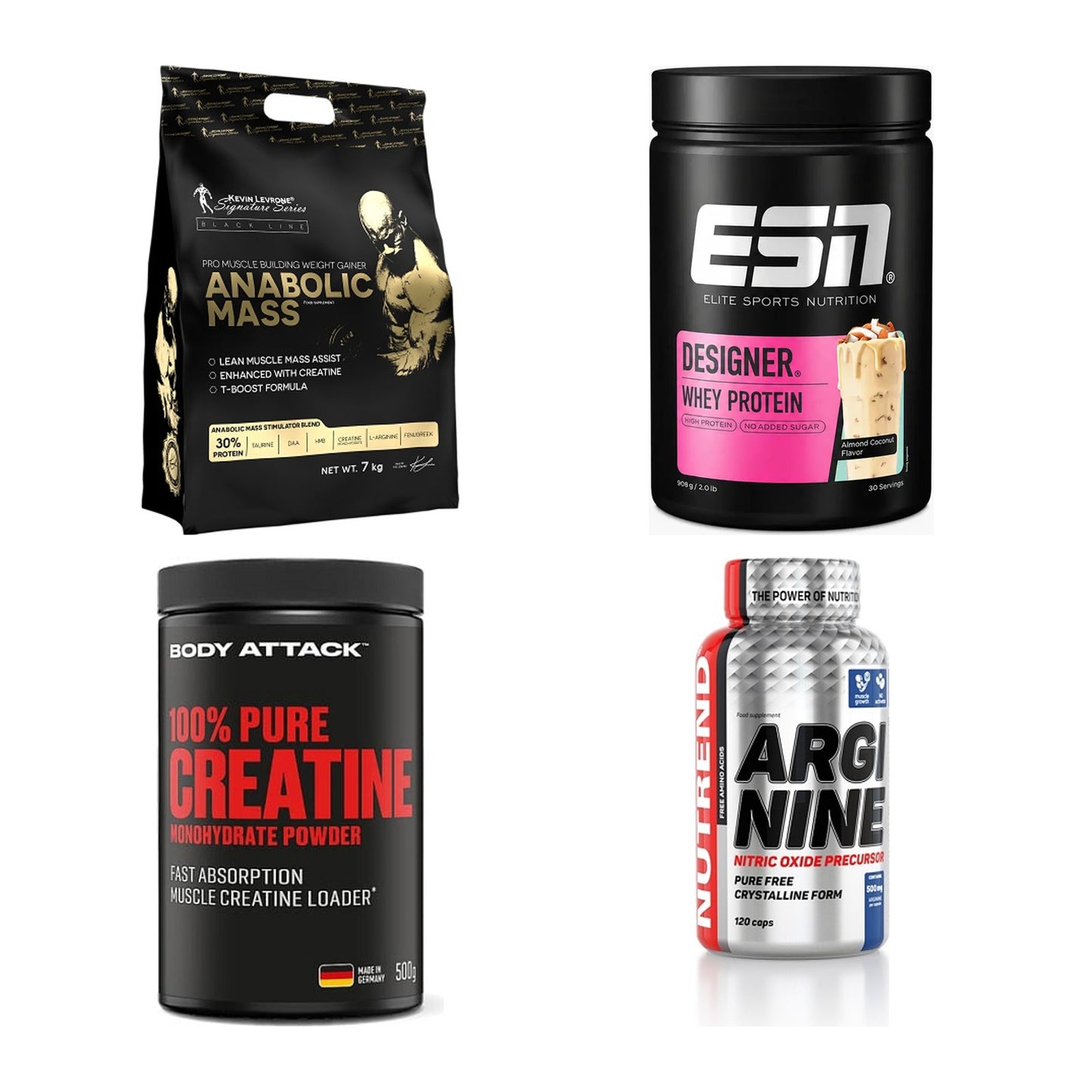 Masseaufbau für Fortgeschrittene: Kevin Levrone Anabolic + 3 weitere – alle enthaltenen Artikel
