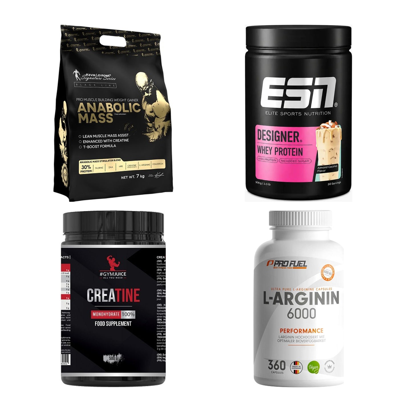 Masseaufbau für Fortgeschrittene: Kevin Levrone Anabolic + 3 weitere – alle enthaltenen Artikel